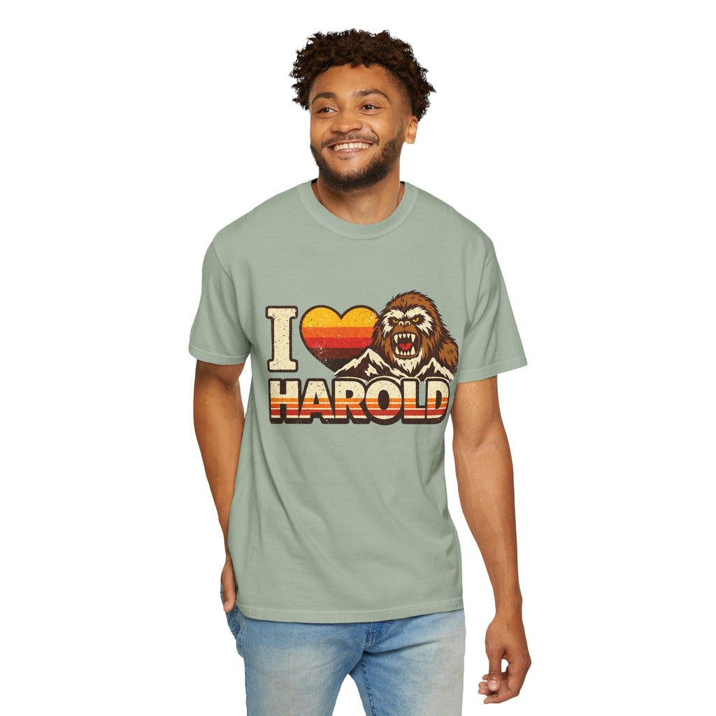 I Heart Harold T-Shirt — Retro Bigfoot/Sasquatch Graphic Tee