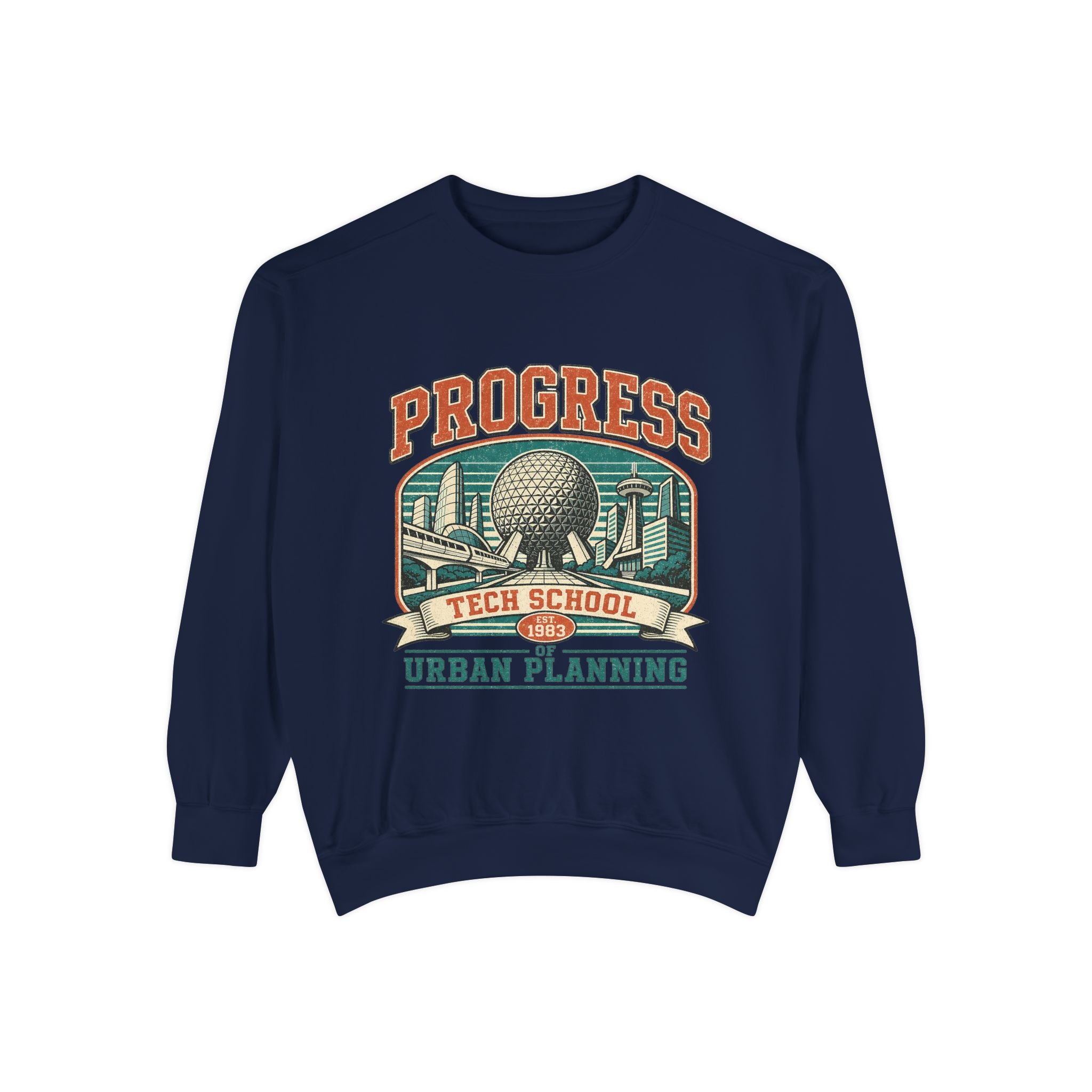 Copy of Urban Planning Tech School T-Shirt — "Progress" Vintage Campus Graphic Tee
