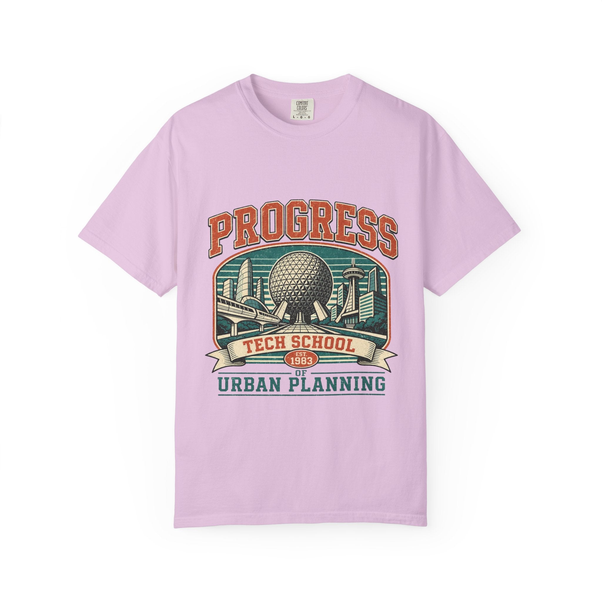 Urban Planning Tech School T-Shirt — "Progress" Vintage Campus Graphic Tee
