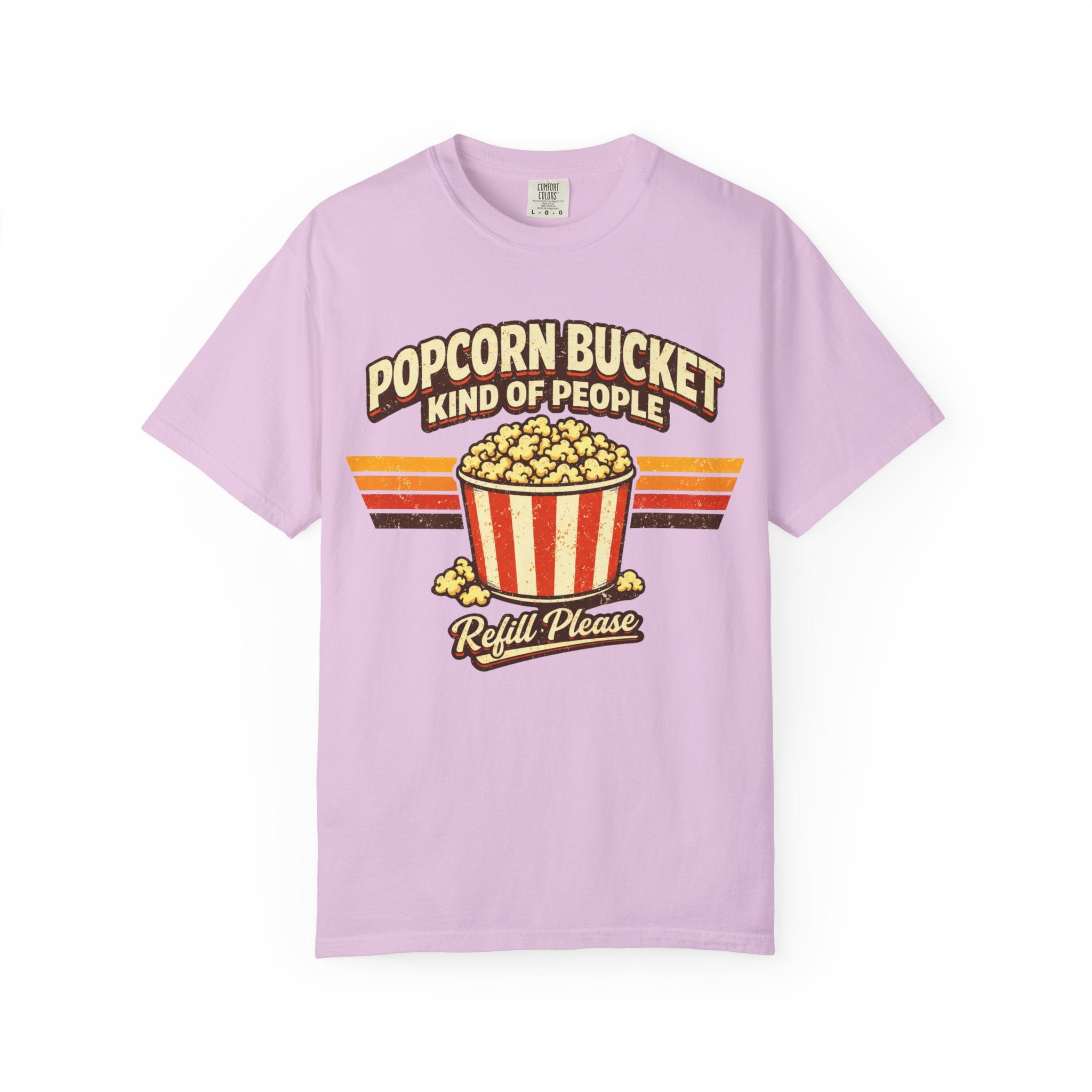 Popcorn Bucket T-Shirt - "Popcorn Bucket Kind of People" Retro Movie Snack Tee