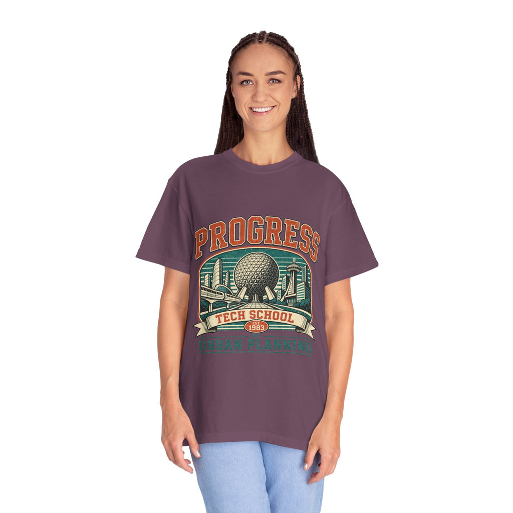 Urban Planning Tech School T-Shirt — "Progress" Vintage Campus Graphic Tee
