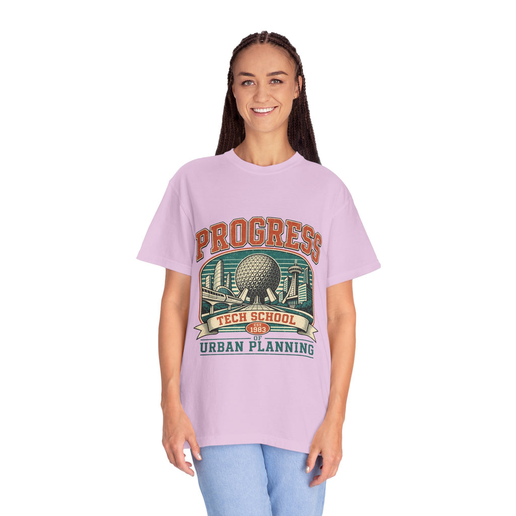 Urban Planning Tech School T-Shirt — "Progress" Vintage Campus Graphic Tee