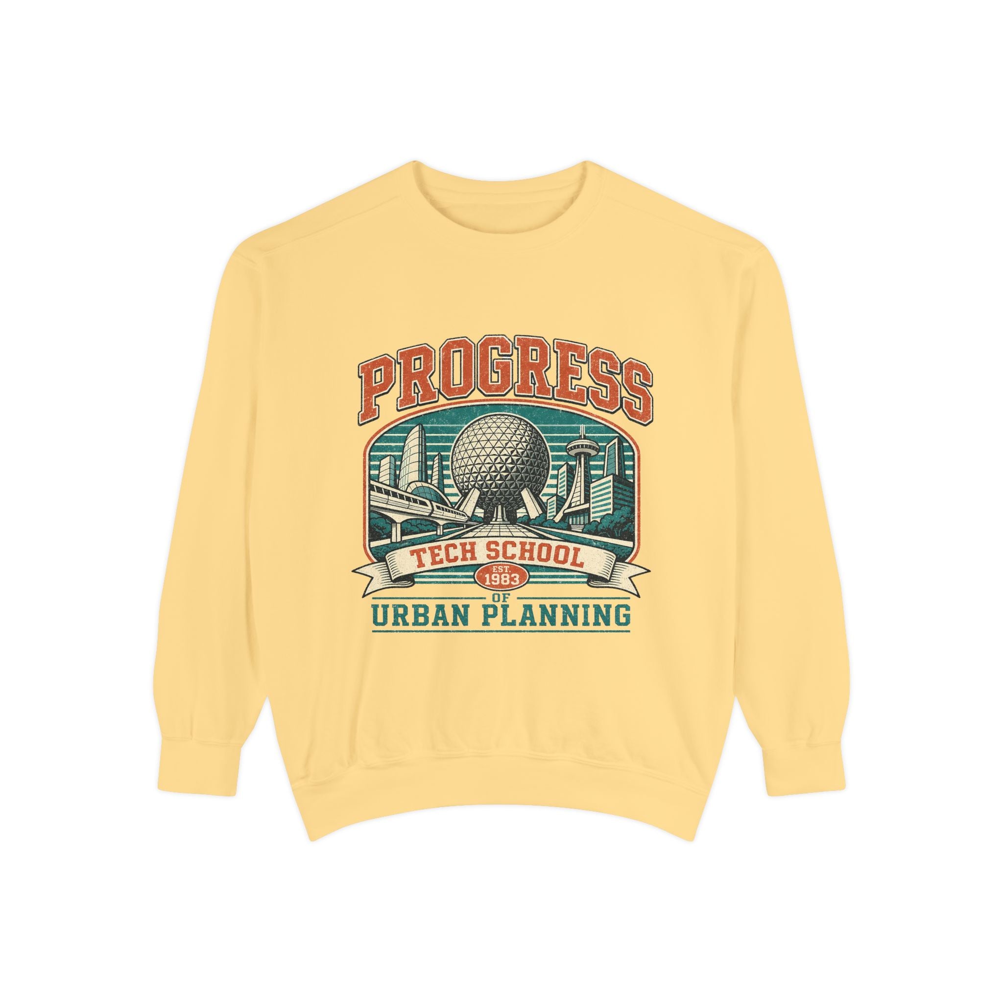 Copy of Urban Planning Tech School T-Shirt — "Progress" Vintage Campus Graphic Tee