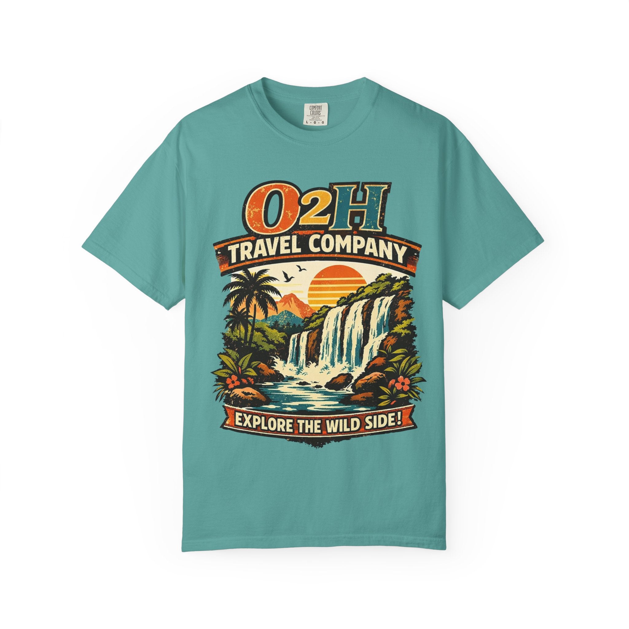 Travel Company T-Shirt — "O2H Travel Company: Explore the Wild Side" Vintage Adventure Tee