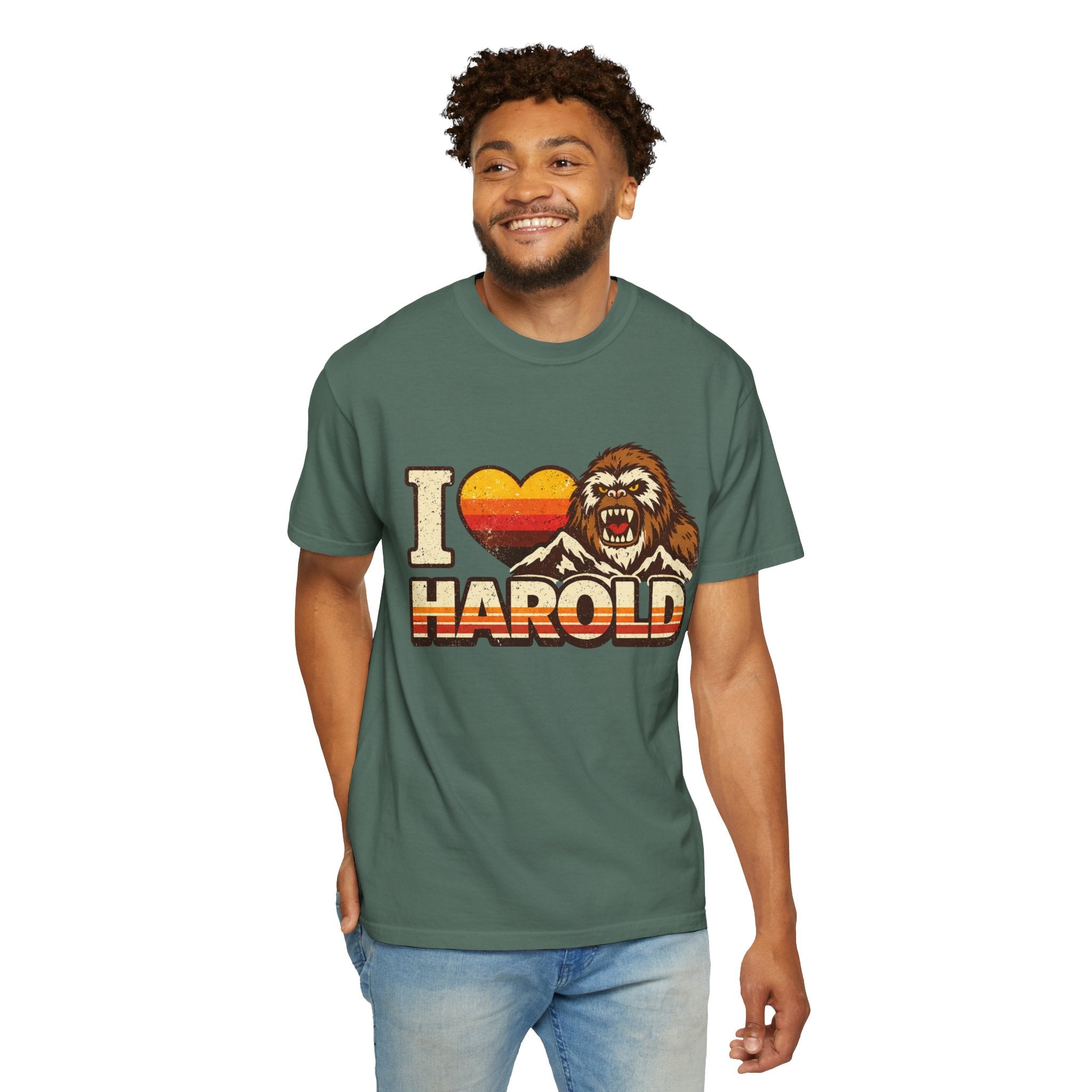 I Heart Harold T-Shirt — Retro Bigfoot/Sasquatch Graphic Tee