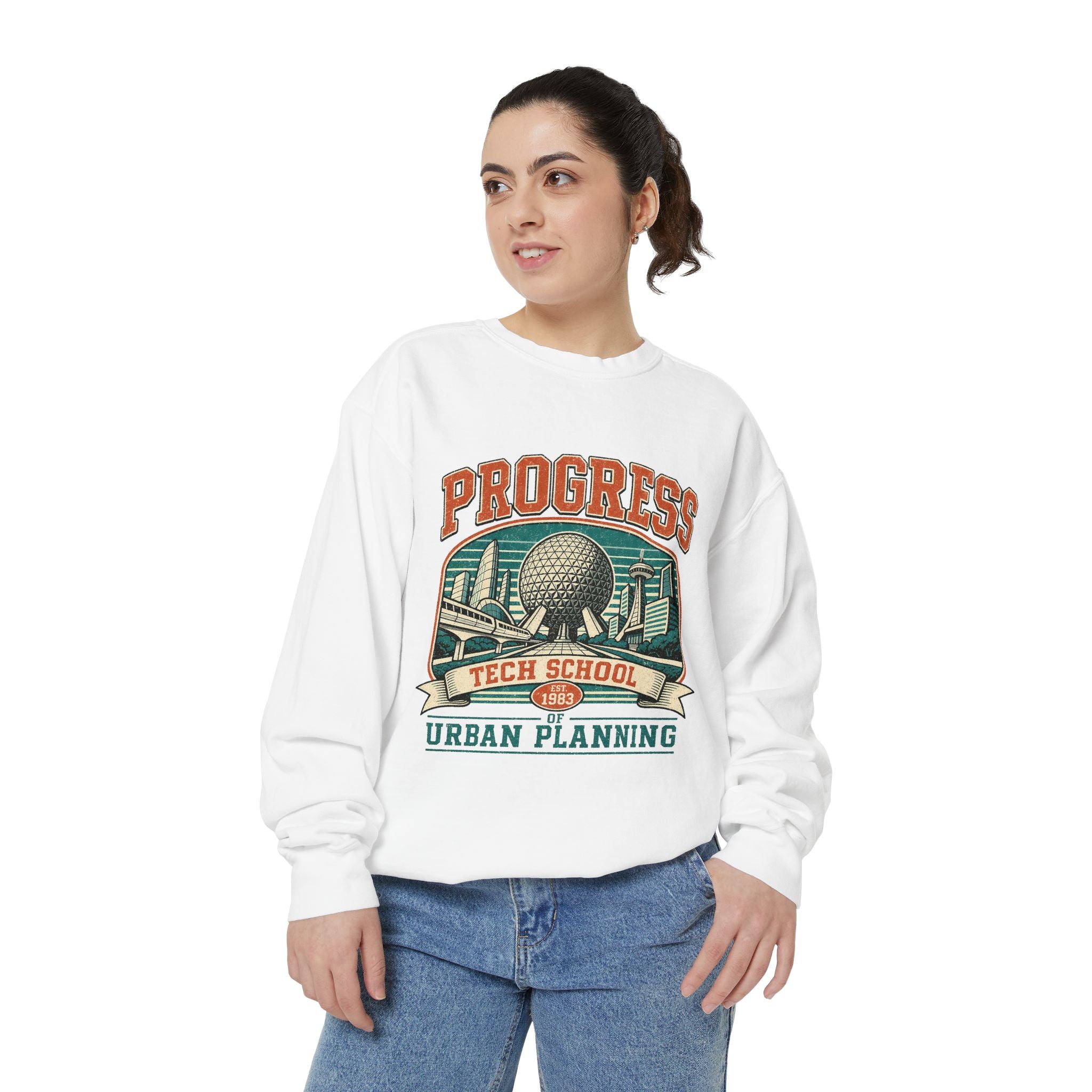Copy of Urban Planning Tech School T-Shirt — "Progress" Vintage Campus Graphic Tee