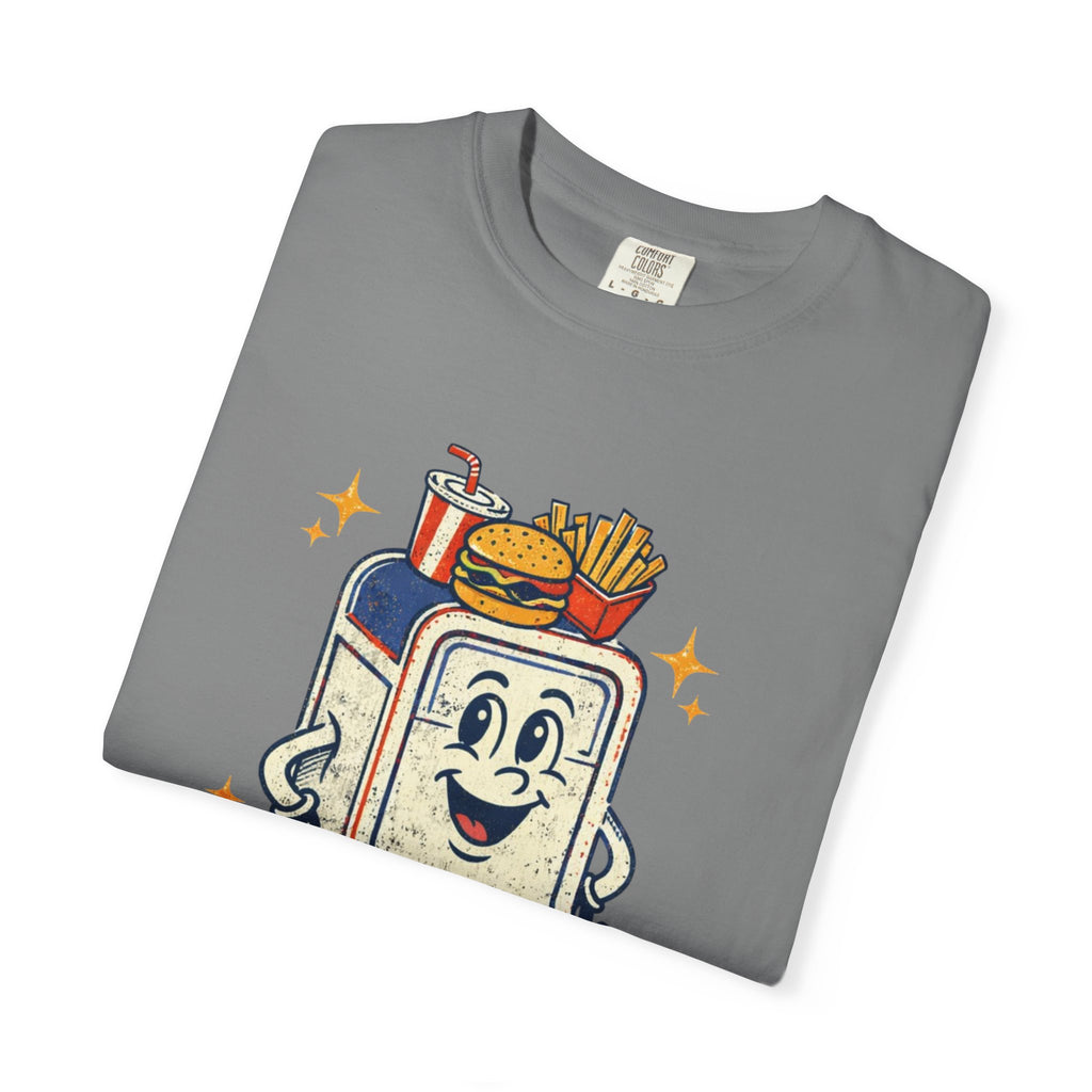 My Head Is a Table T-Shirt — Retro Cartoon Food Tray Tee