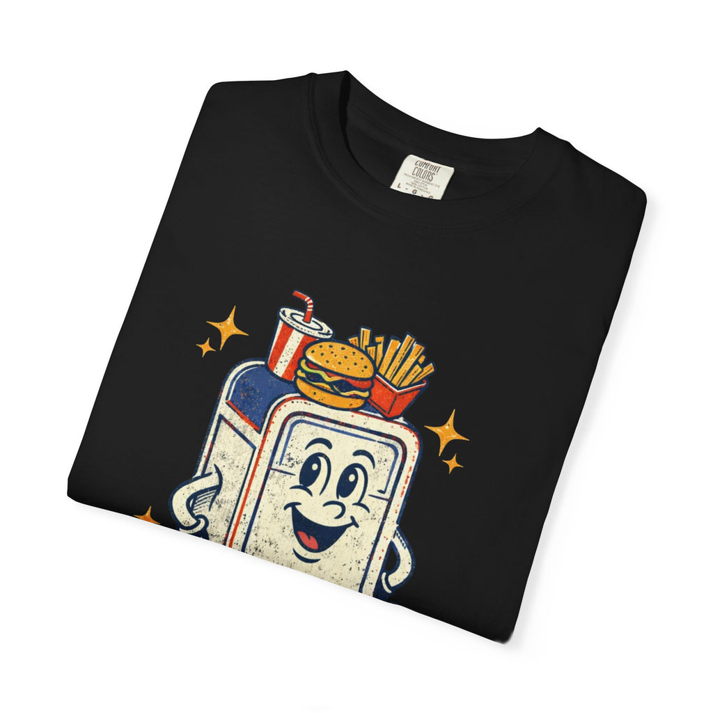 My Head Is a Table T-Shirt — Retro Cartoon Food Tray Tee