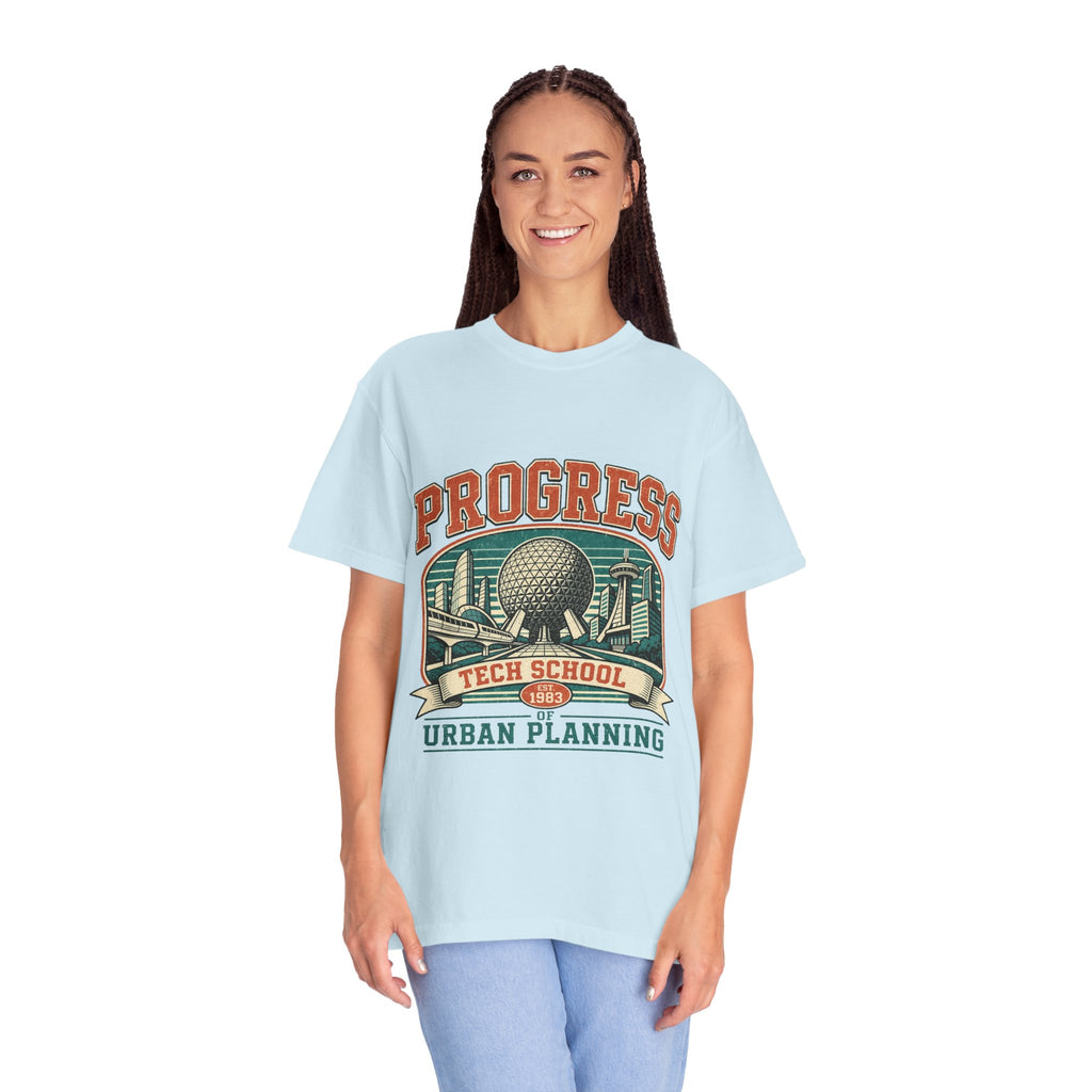 Urban Planning Tech School T-Shirt — "Progress" Vintage Campus Graphic Tee