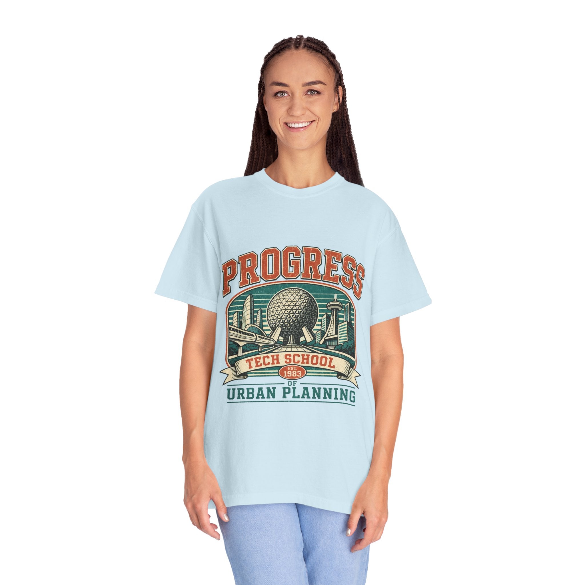 Urban Planning Tech School T-Shirt — "Progress" Vintage Campus Graphic Tee