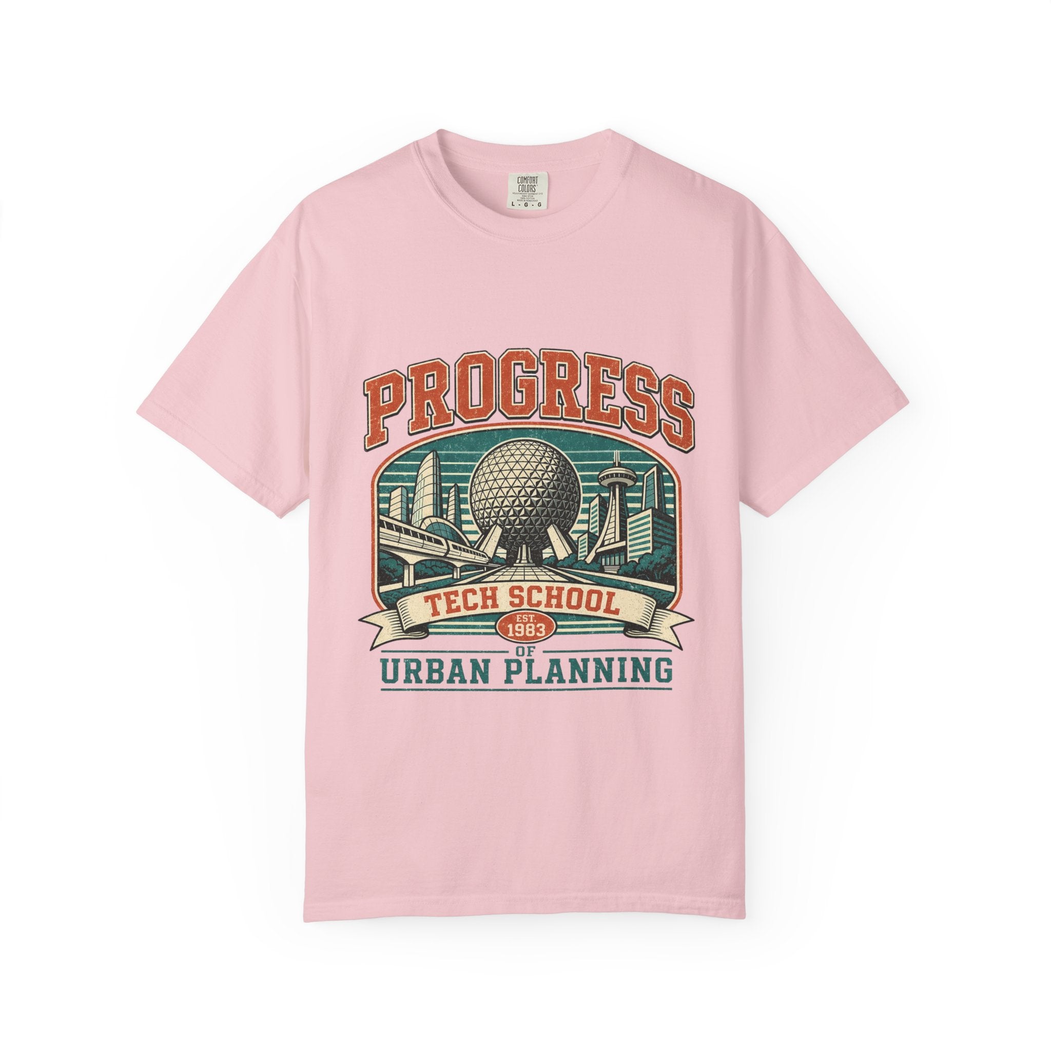 Urban Planning Tech School T-Shirt — "Progress" Vintage Campus Graphic Tee
