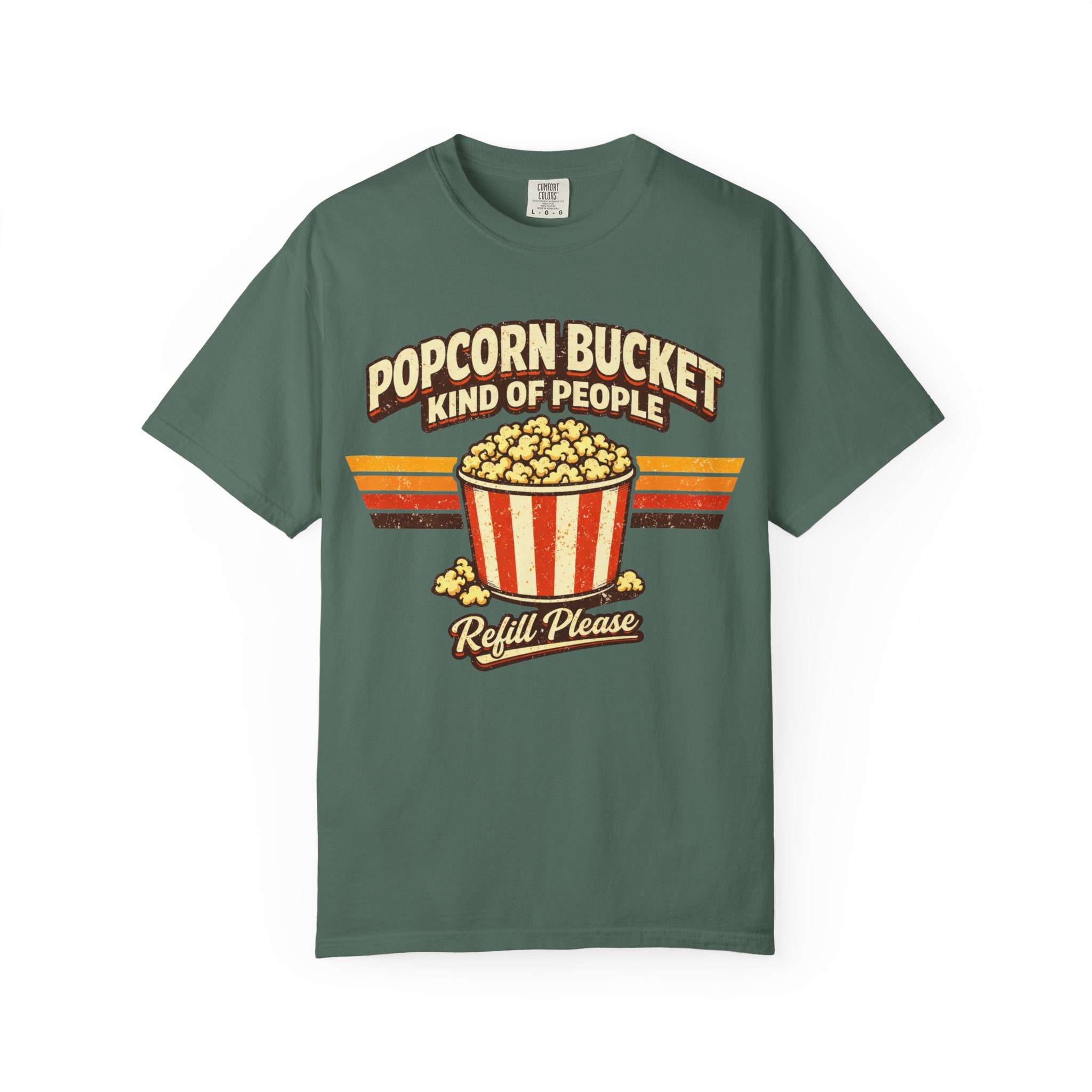 Popcorn Bucket T-Shirt - "Popcorn Bucket Kind of People" Retro Movie Snack Tee