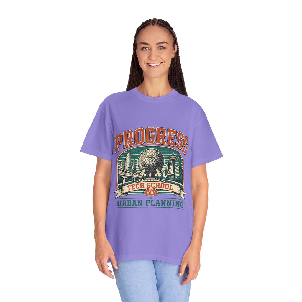 Urban Planning Tech School T-Shirt — "Progress" Vintage Campus Graphic Tee