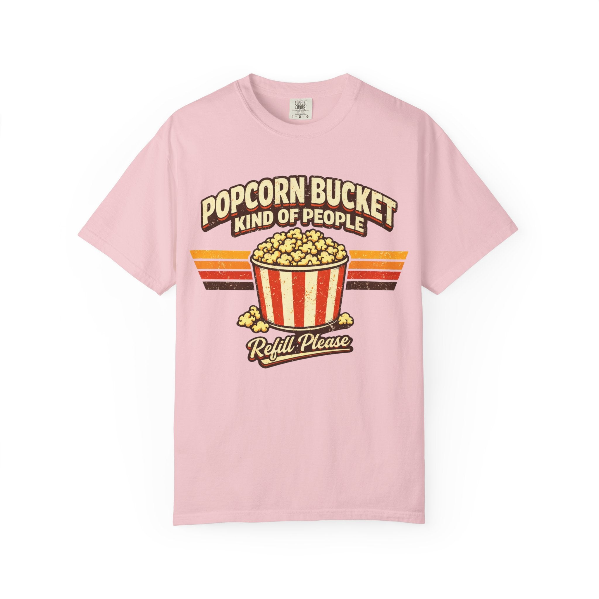 Popcorn Bucket T-Shirt - "Popcorn Bucket Kind of People" Retro Movie Snack Tee