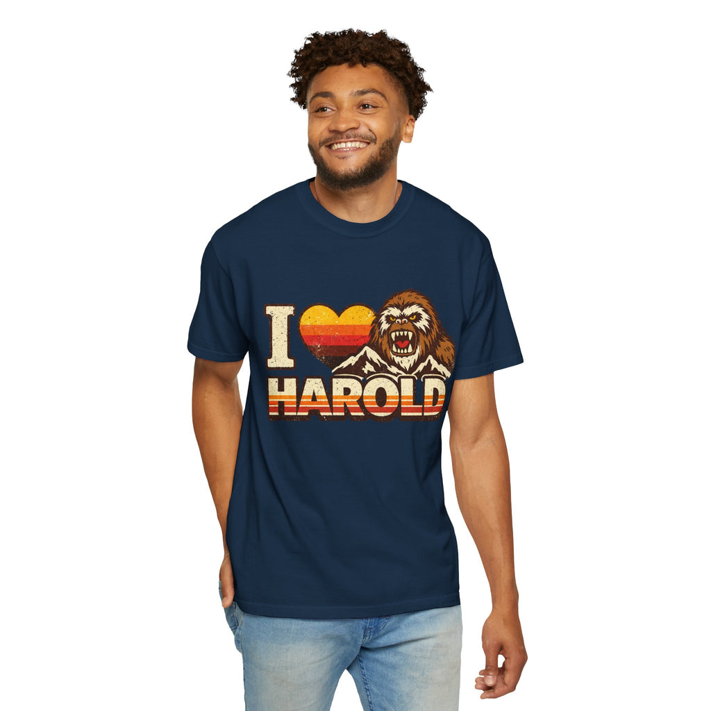 I Heart Harold T-Shirt — Retro Bigfoot/Sasquatch Graphic Tee