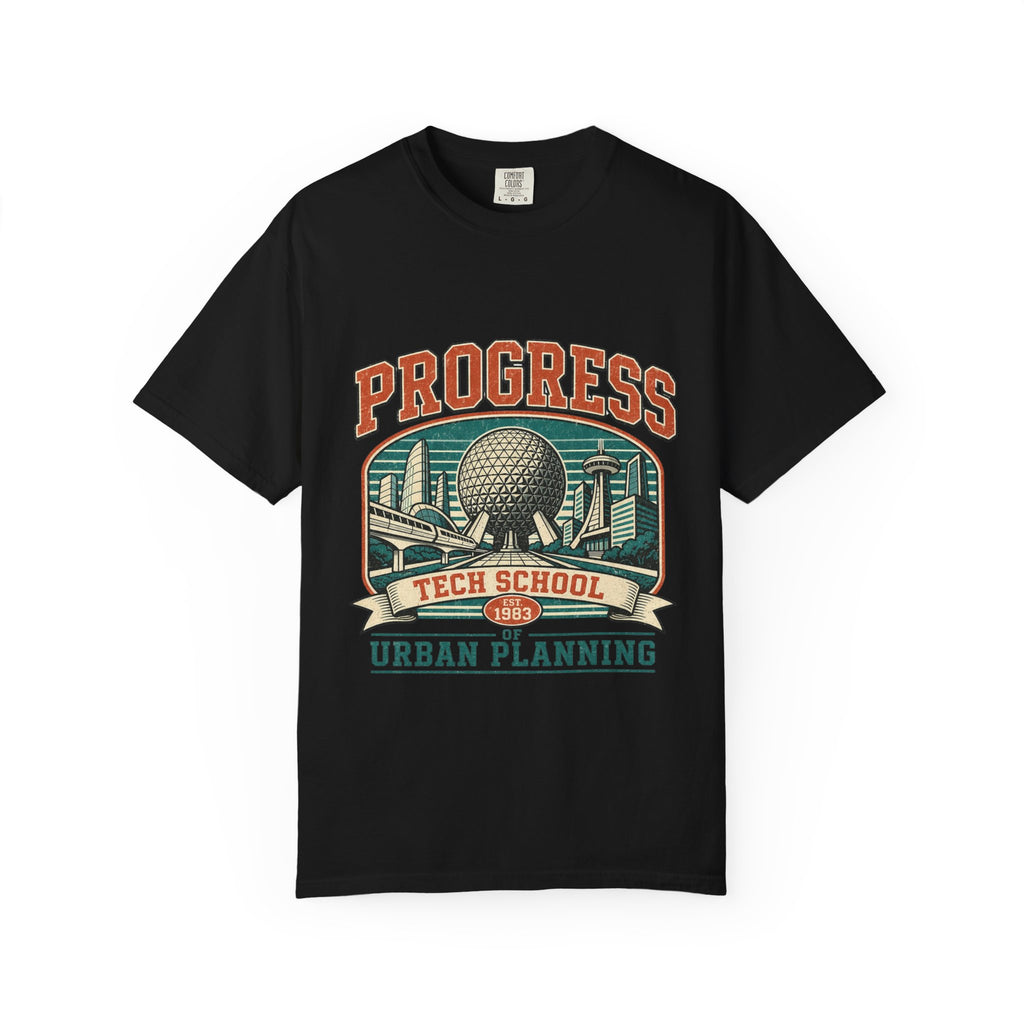 Urban Planning Tech School T-Shirt — "Progress" Vintage Campus Graphic Tee