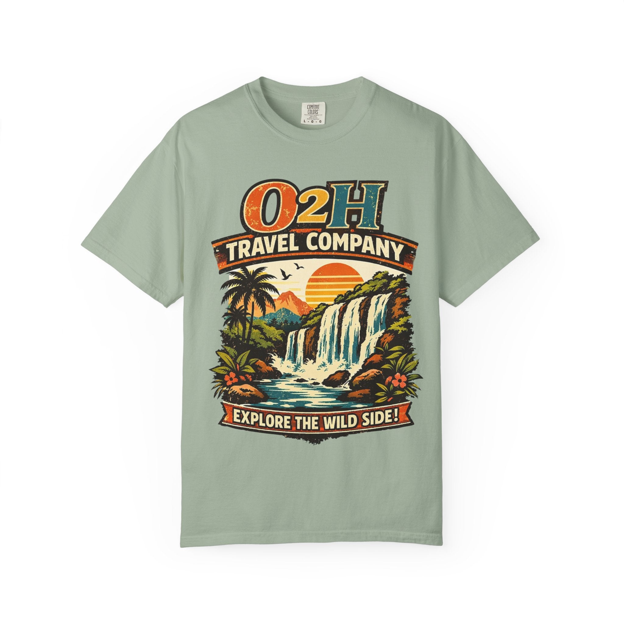 Travel Company T-Shirt — "O2H Travel Company: Explore the Wild Side" Vintage Adventure Tee
