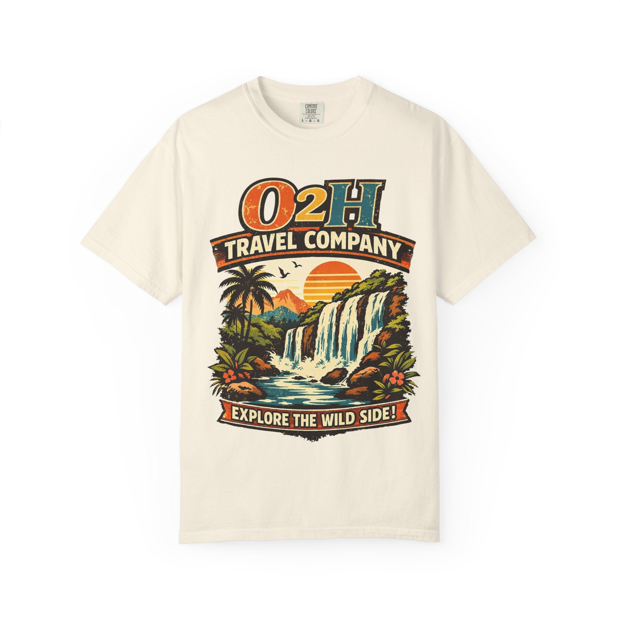 Travel Company T-Shirt — "O2H Travel Company: Explore the Wild Side" Vintage Adventure Tee