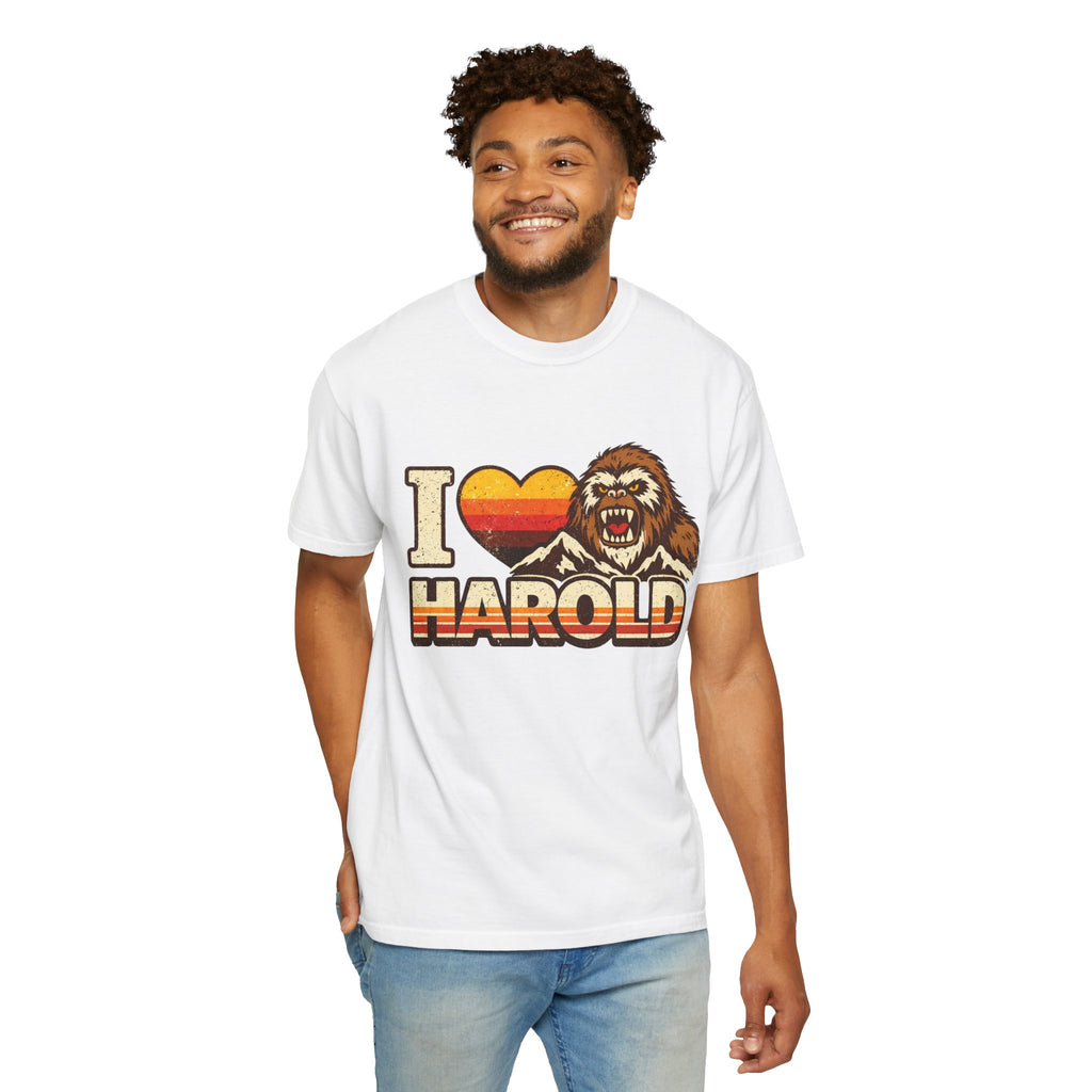 I Heart Harold T-Shirt — Retro Bigfoot/Sasquatch Graphic Tee