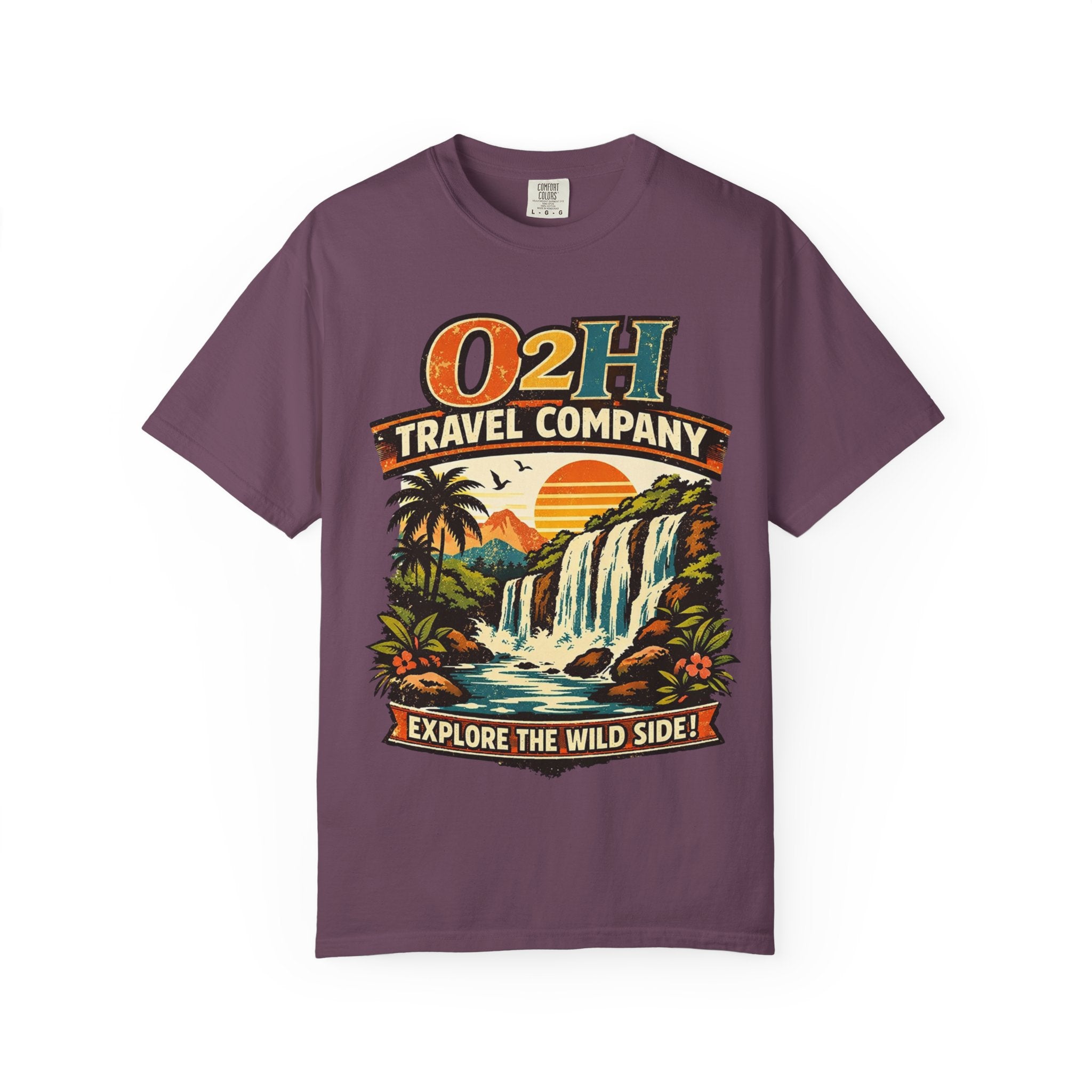 Travel Company T-Shirt — "O2H Travel Company: Explore the Wild Side" Vintage Adventure Tee