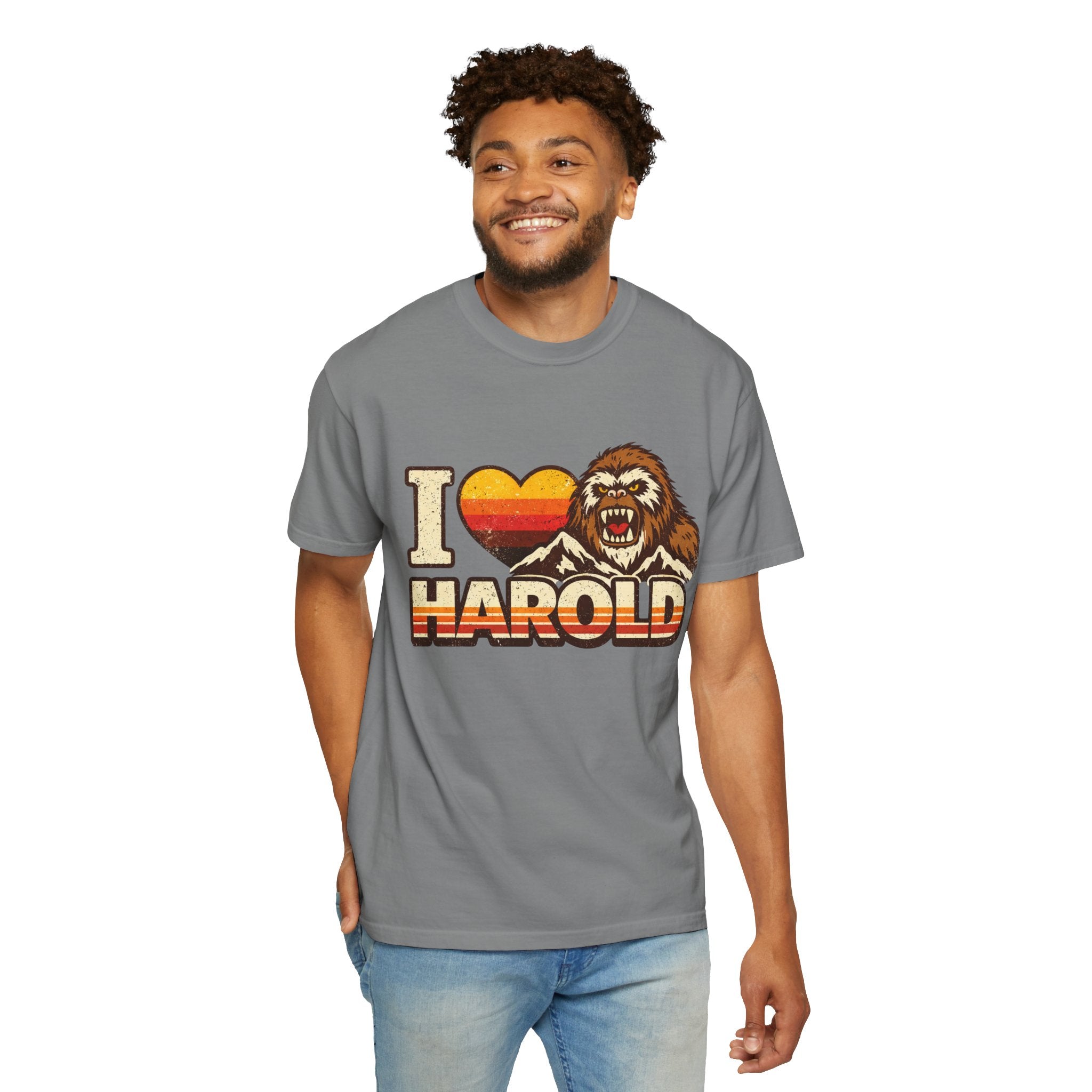 I Heart Harold T-Shirt — Retro Bigfoot/Sasquatch Graphic Tee