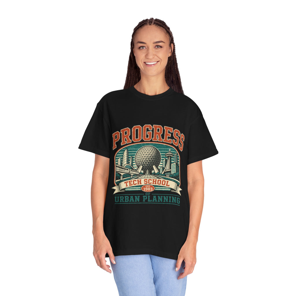 Urban Planning Tech School T-Shirt — "Progress" Vintage Campus Graphic Tee