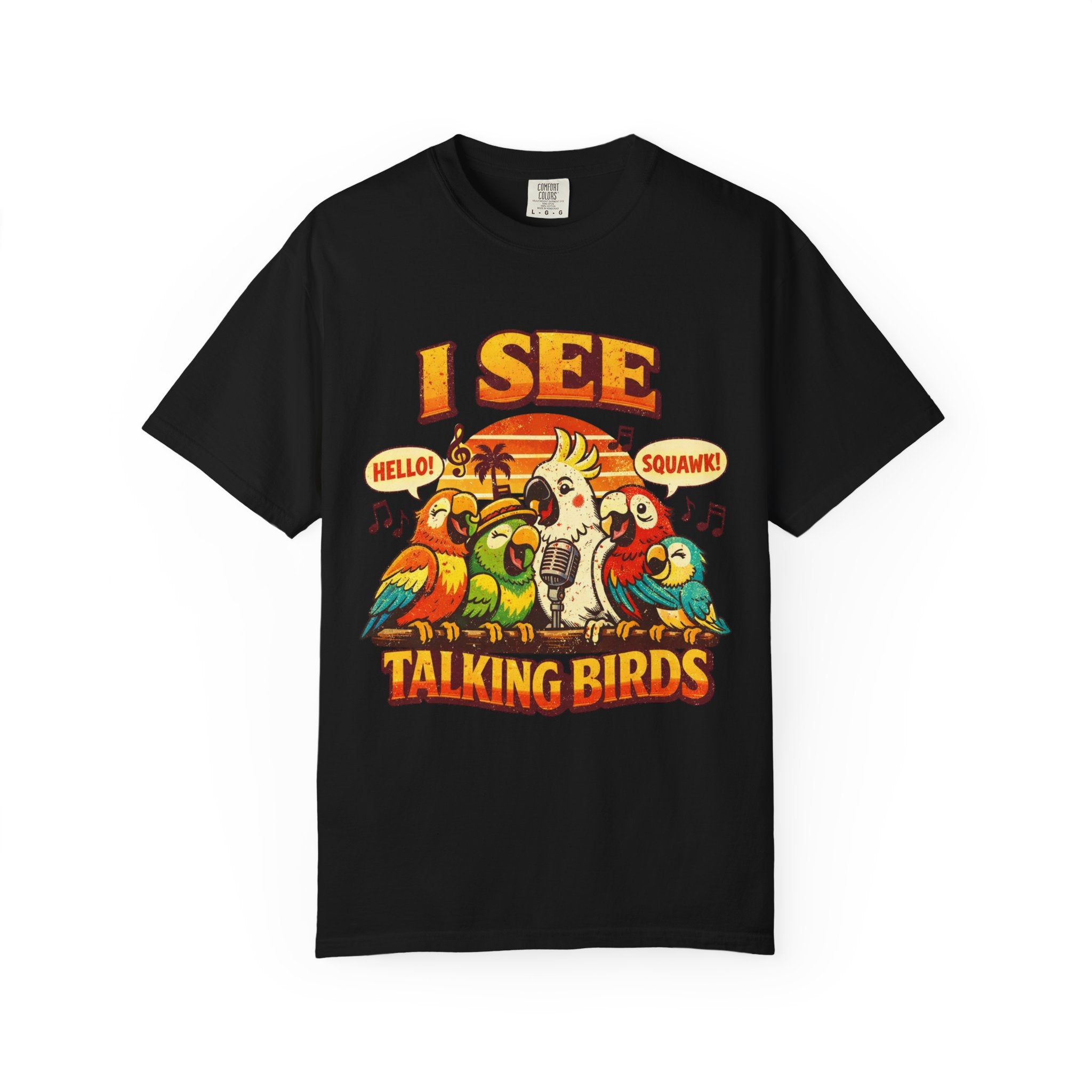 I See Talking Birds T-Shirt — Vintage Parrot Graphic Tee