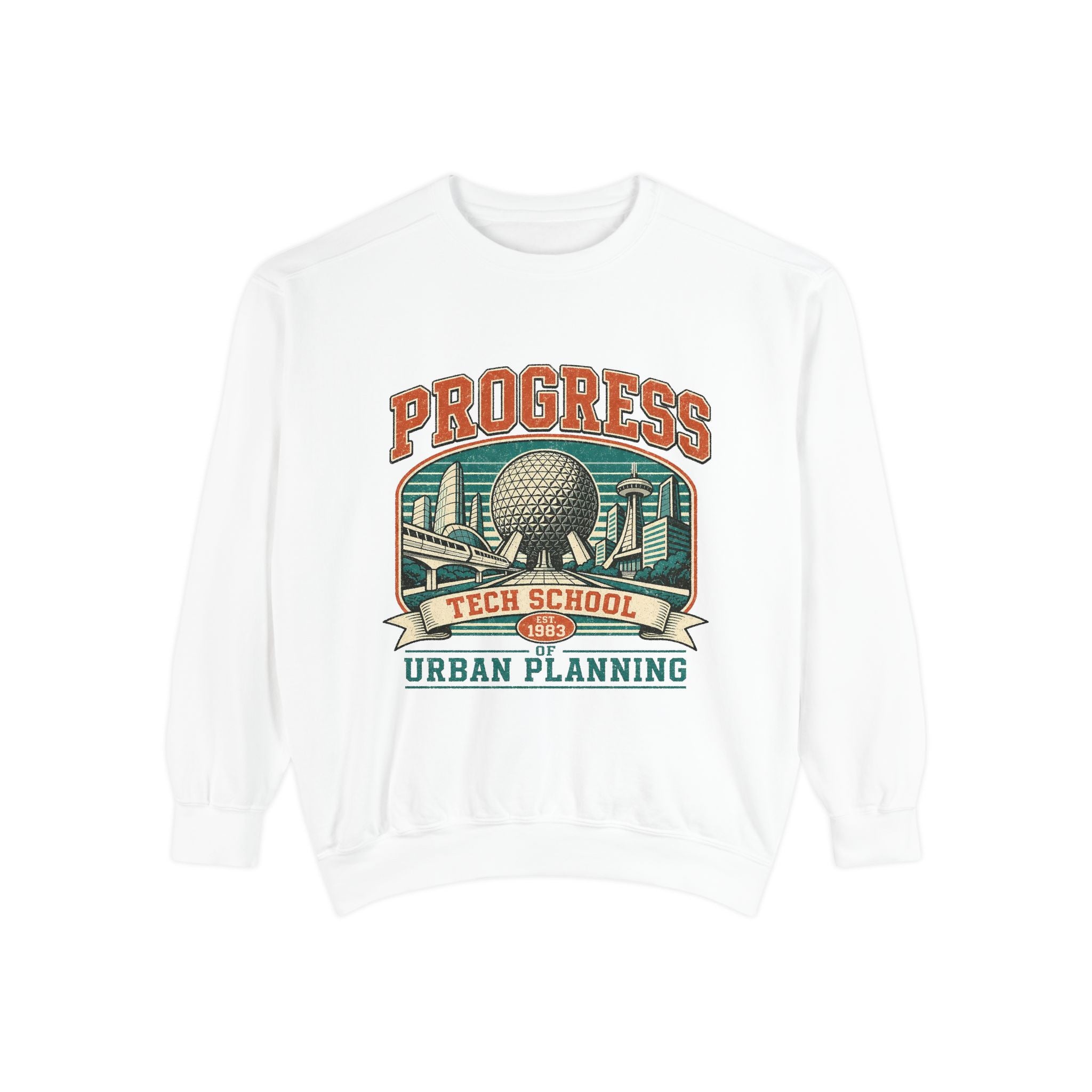 Copy of Urban Planning Tech School T-Shirt — "Progress" Vintage Campus Graphic Tee