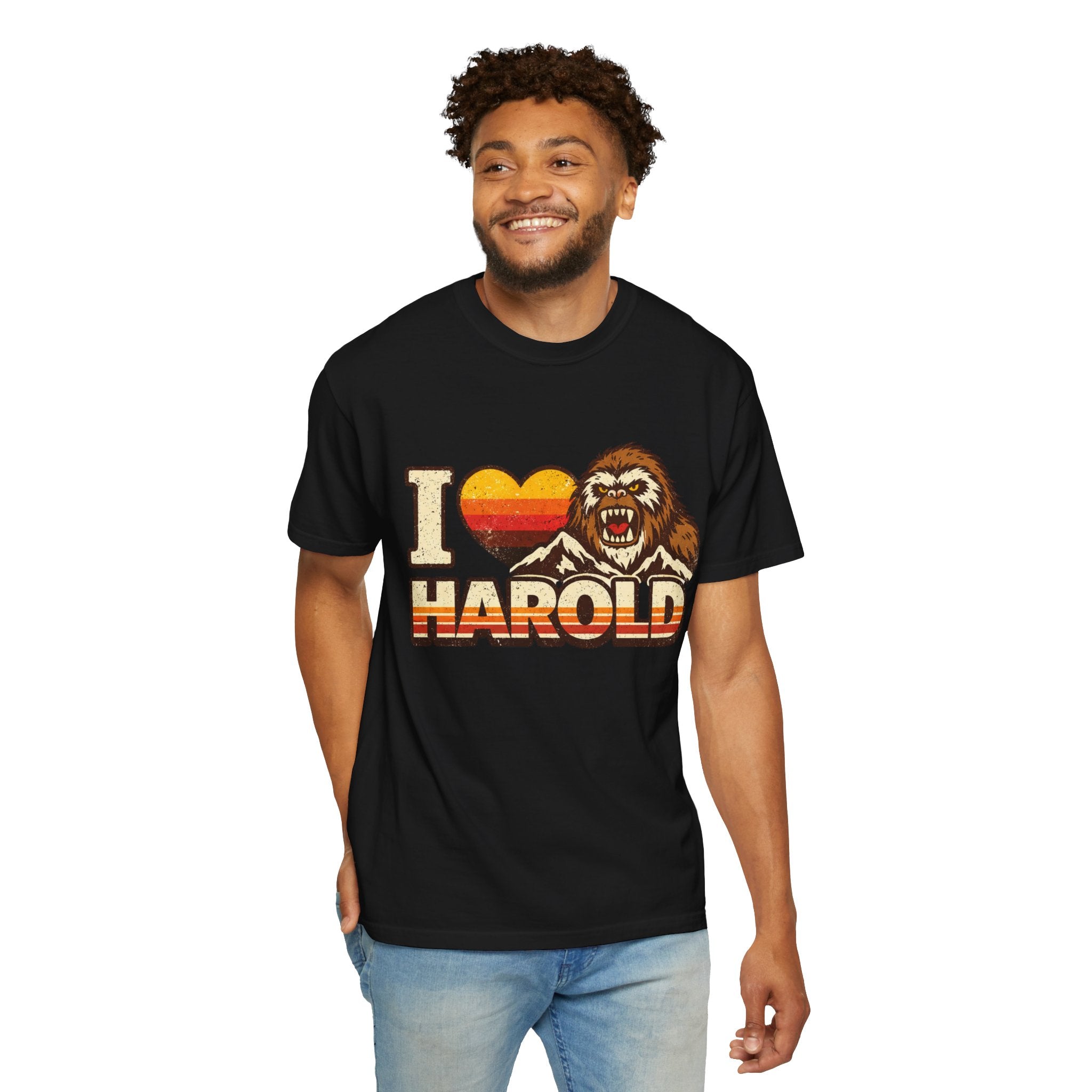 I Heart Harold T-Shirt — Retro Bigfoot/Sasquatch Graphic Tee
