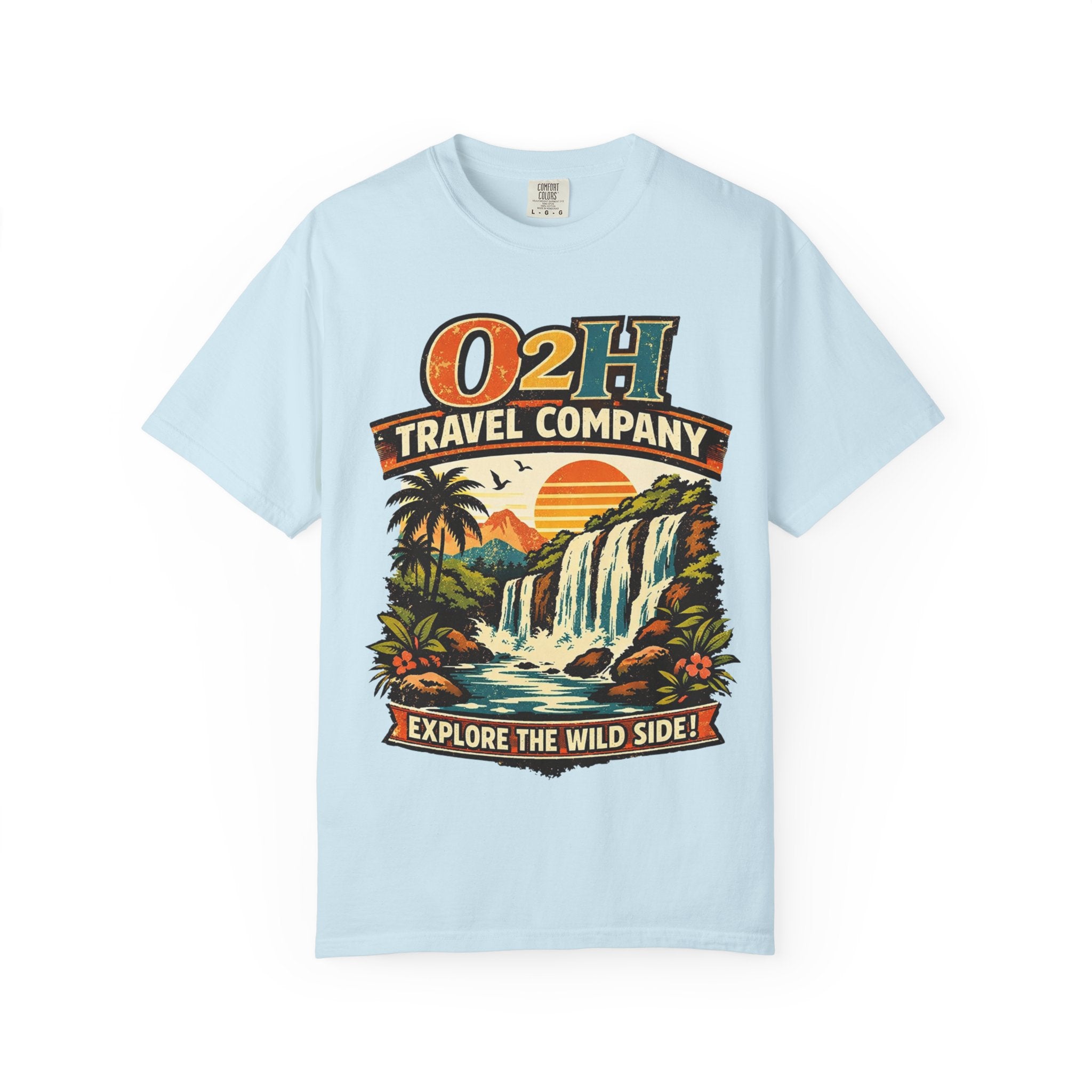 Travel Company T-Shirt — "O2H Travel Company: Explore the Wild Side" Vintage Adventure Tee