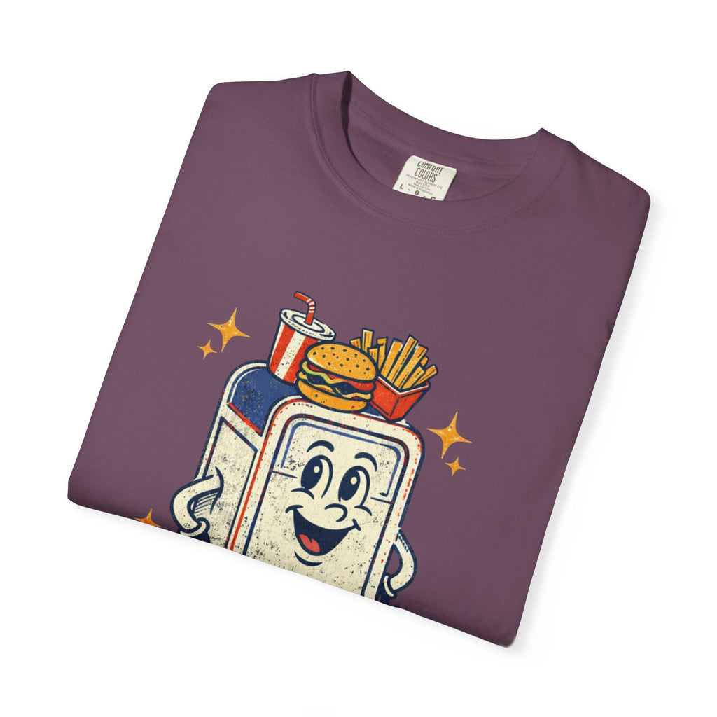 My Head Is a Table T-Shirt — Retro Cartoon Food Tray Tee