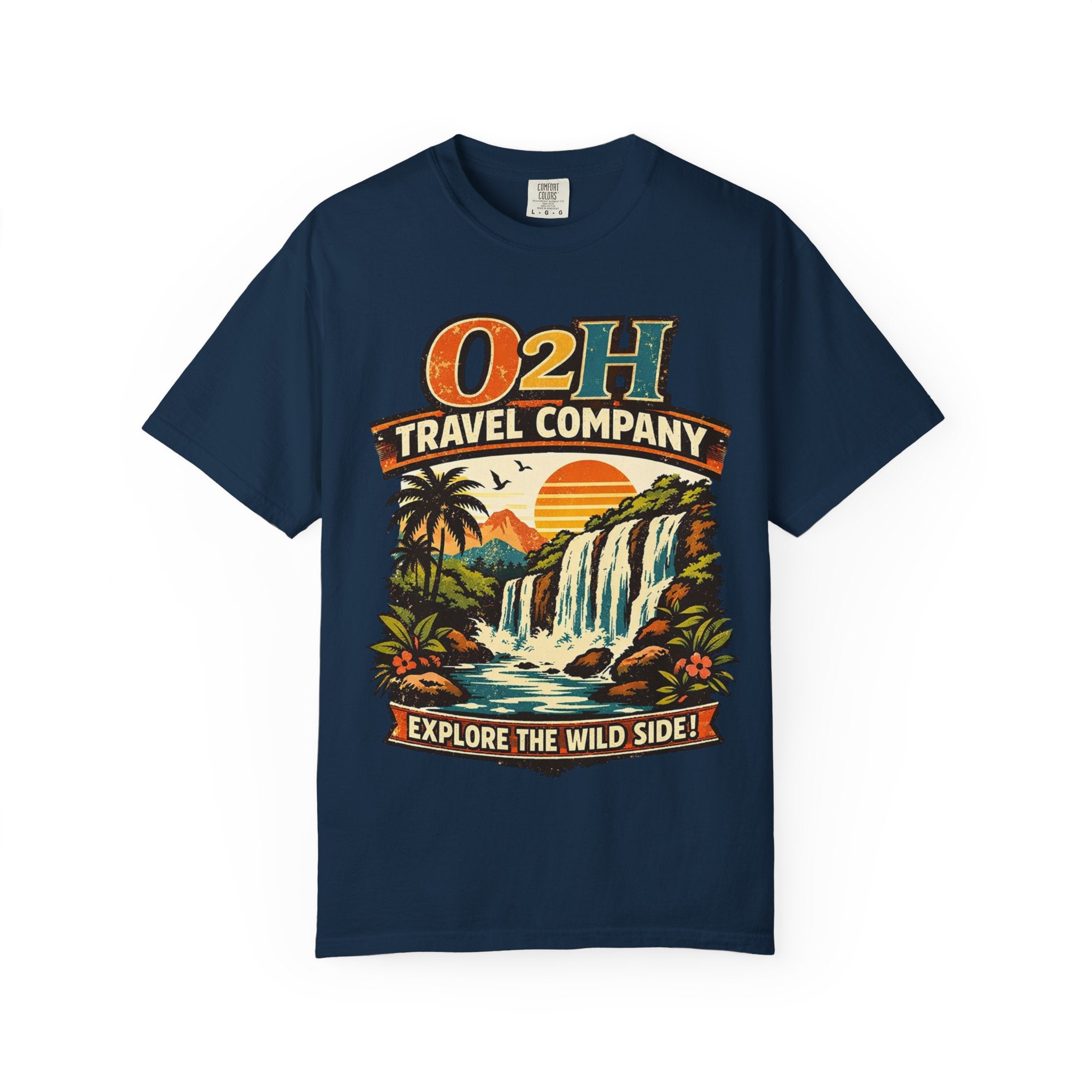 Travel Company T-Shirt — "O2H Travel Company: Explore the Wild Side" Vintage Adventure Tee