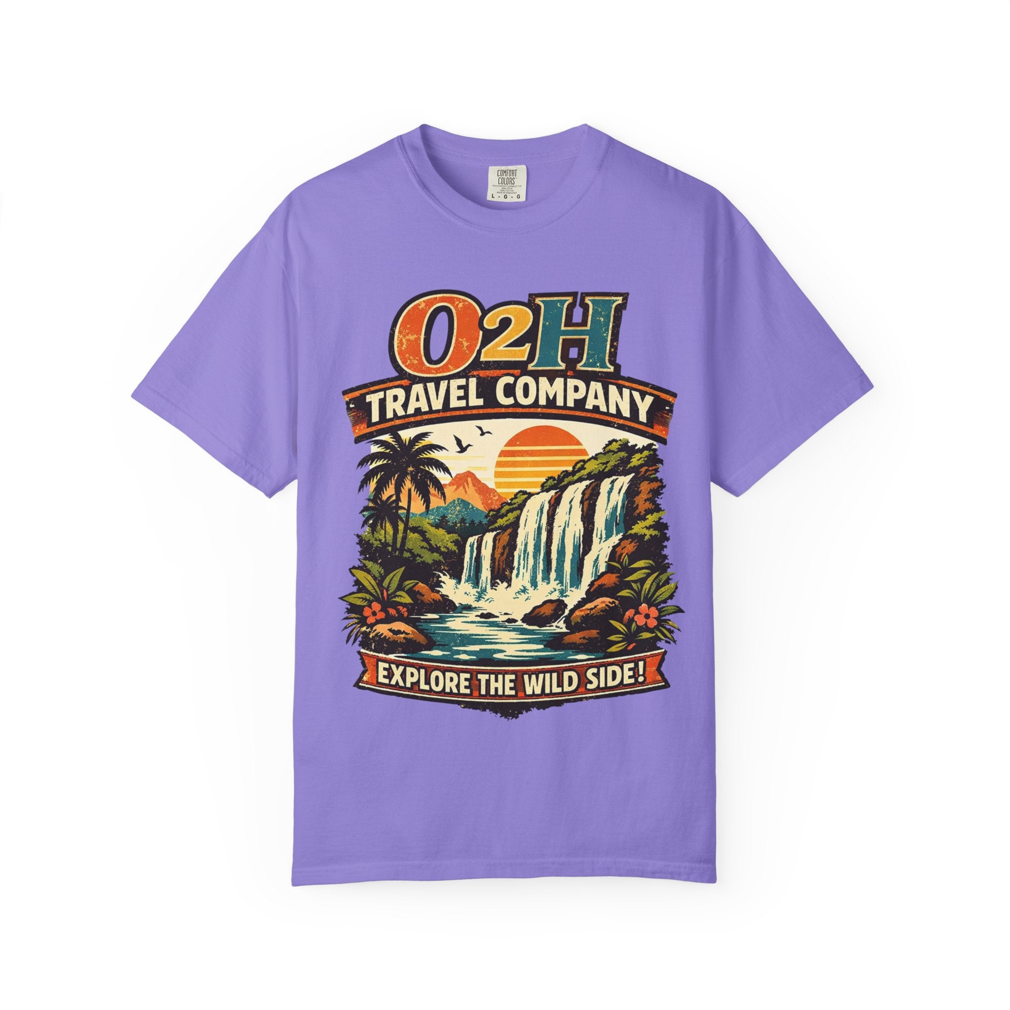 Travel Company T-Shirt — "O2H Travel Company: Explore the Wild Side" Vintage Adventure Tee