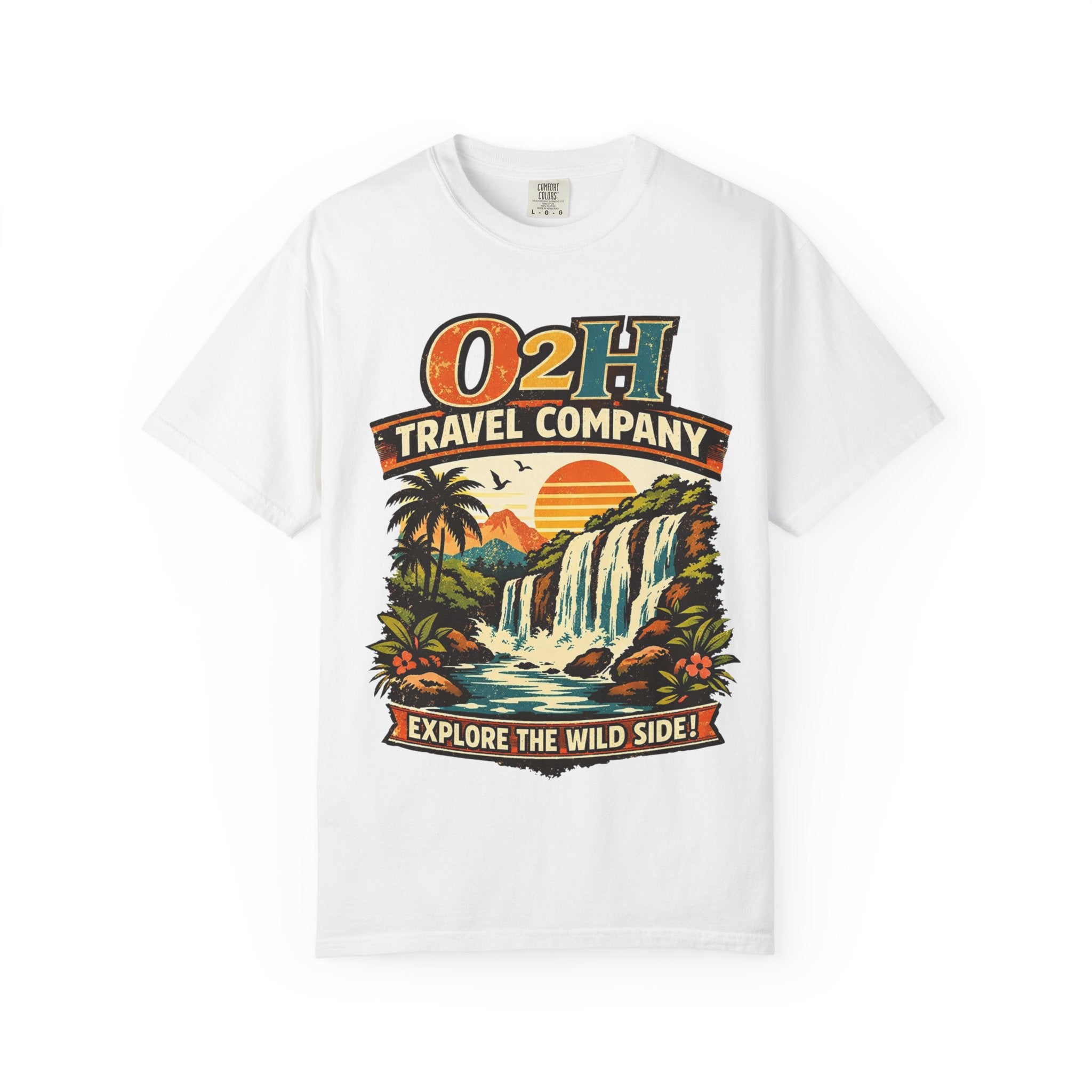 Travel Company T-Shirt — "O2H Travel Company: Explore the Wild Side" Vintage Adventure Tee