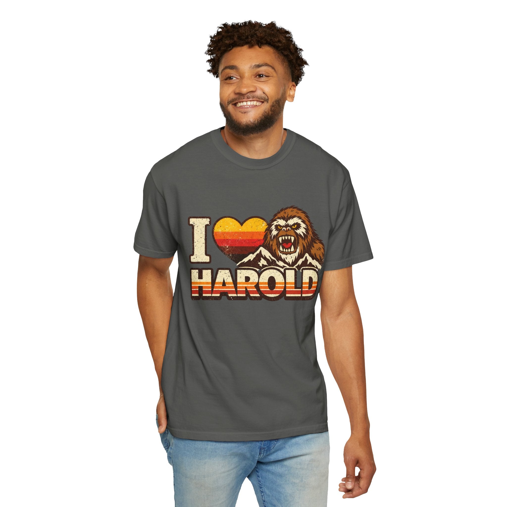 I Heart Harold T-Shirt — Retro Bigfoot/Sasquatch Graphic Tee