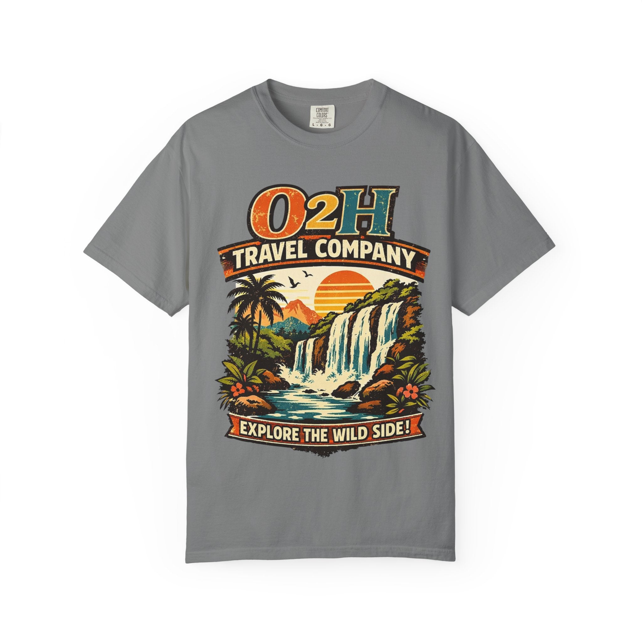 Travel Company T-Shirt — "O2H Travel Company: Explore the Wild Side" Vintage Adventure Tee