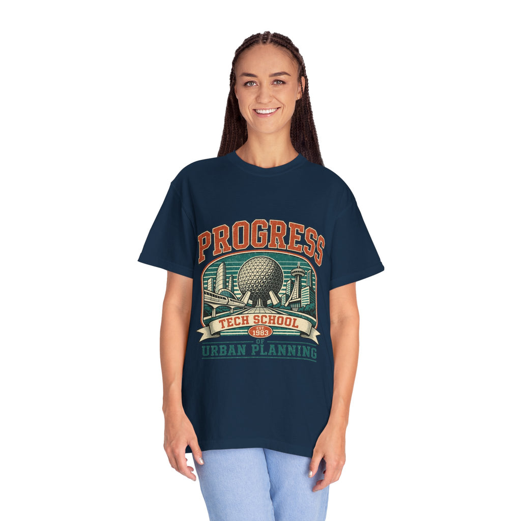 Urban Planning Tech School T-Shirt — "Progress" Vintage Campus Graphic Tee