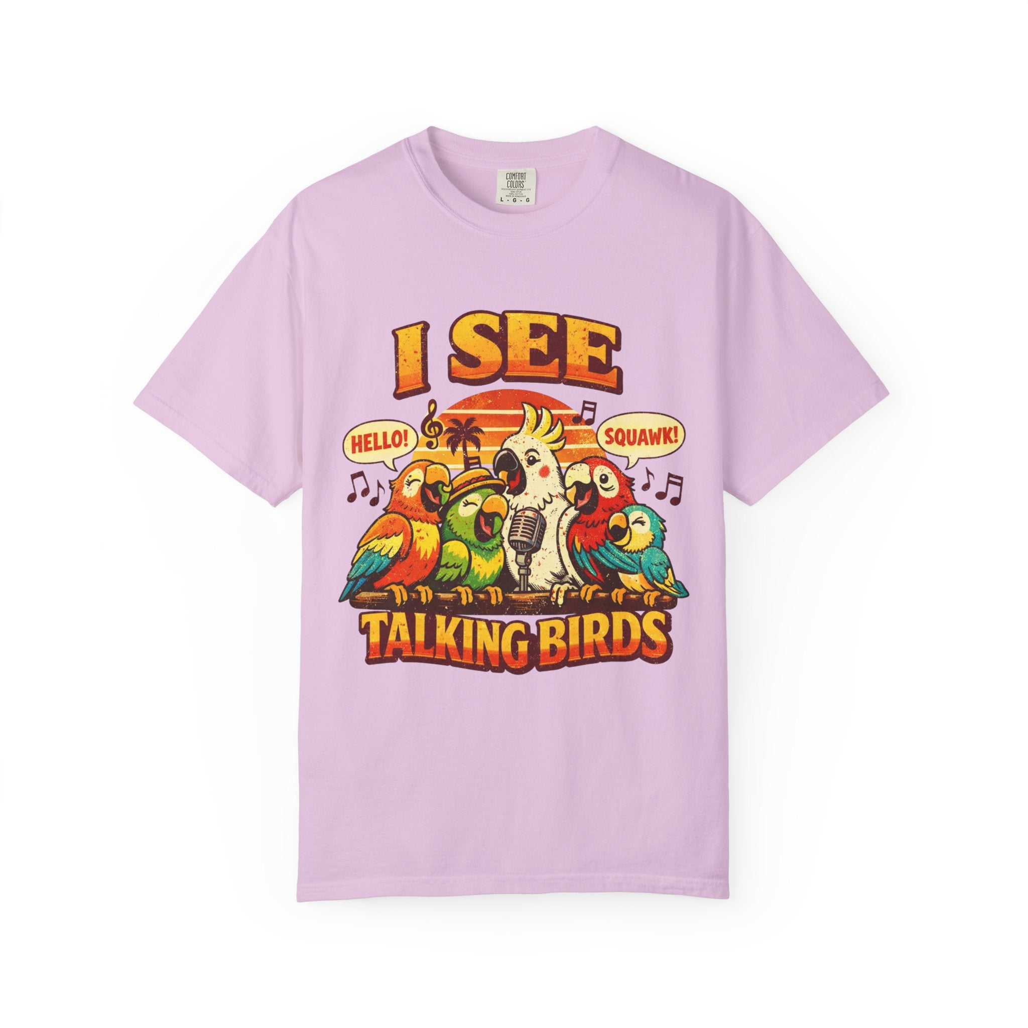 I See Talking Birds T-Shirt — Vintage Parrot Graphic Tee