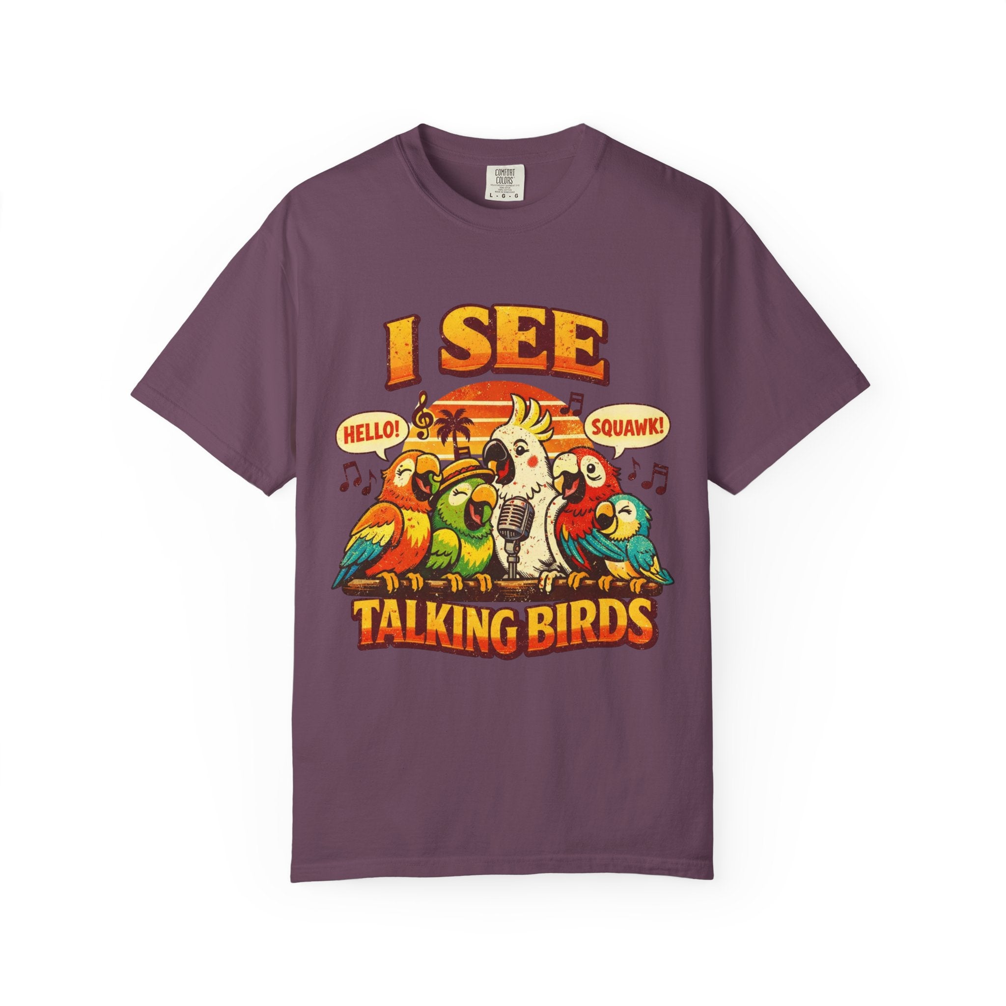 I See Talking Birds T-Shirt — Vintage Parrot Graphic Tee