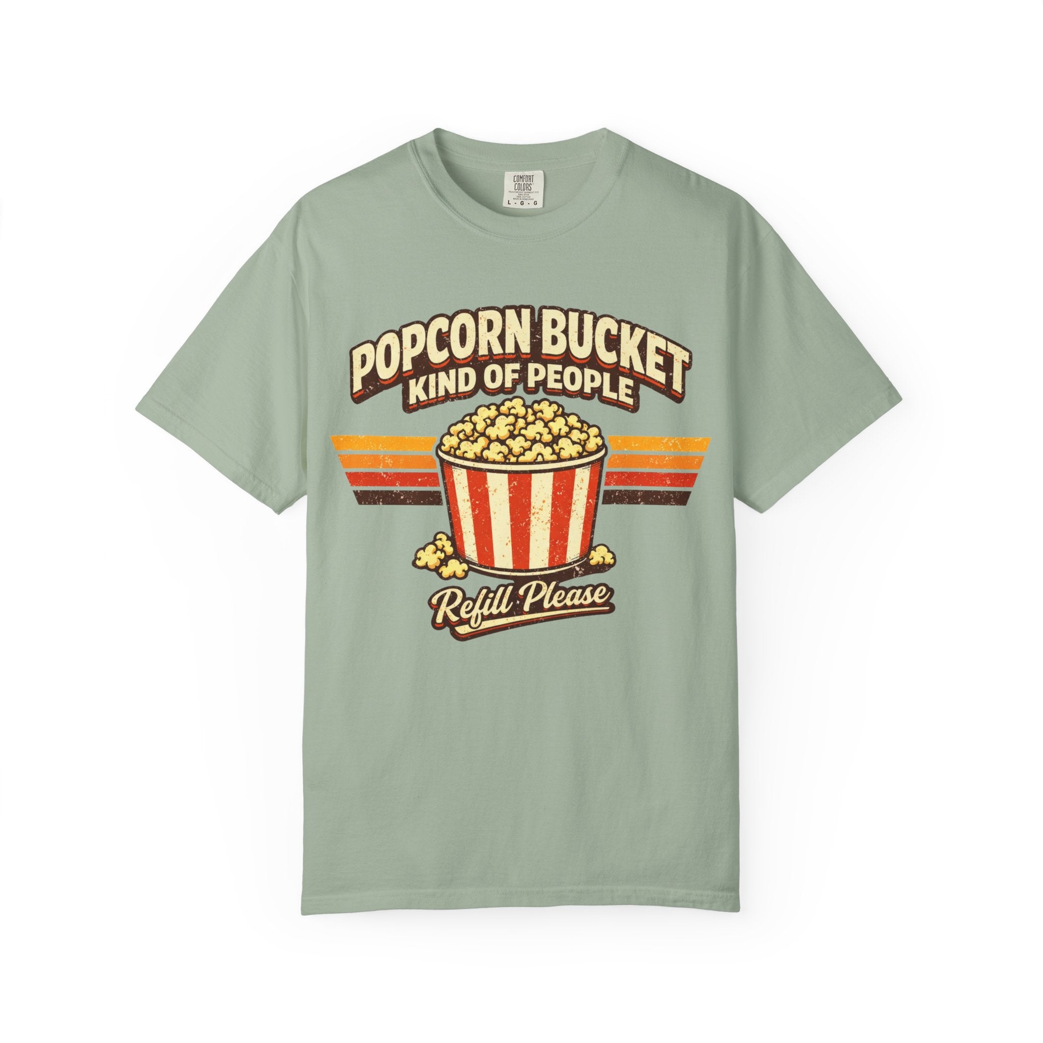 Popcorn Bucket T-Shirt - "Popcorn Bucket Kind of People" Retro Movie Snack Tee