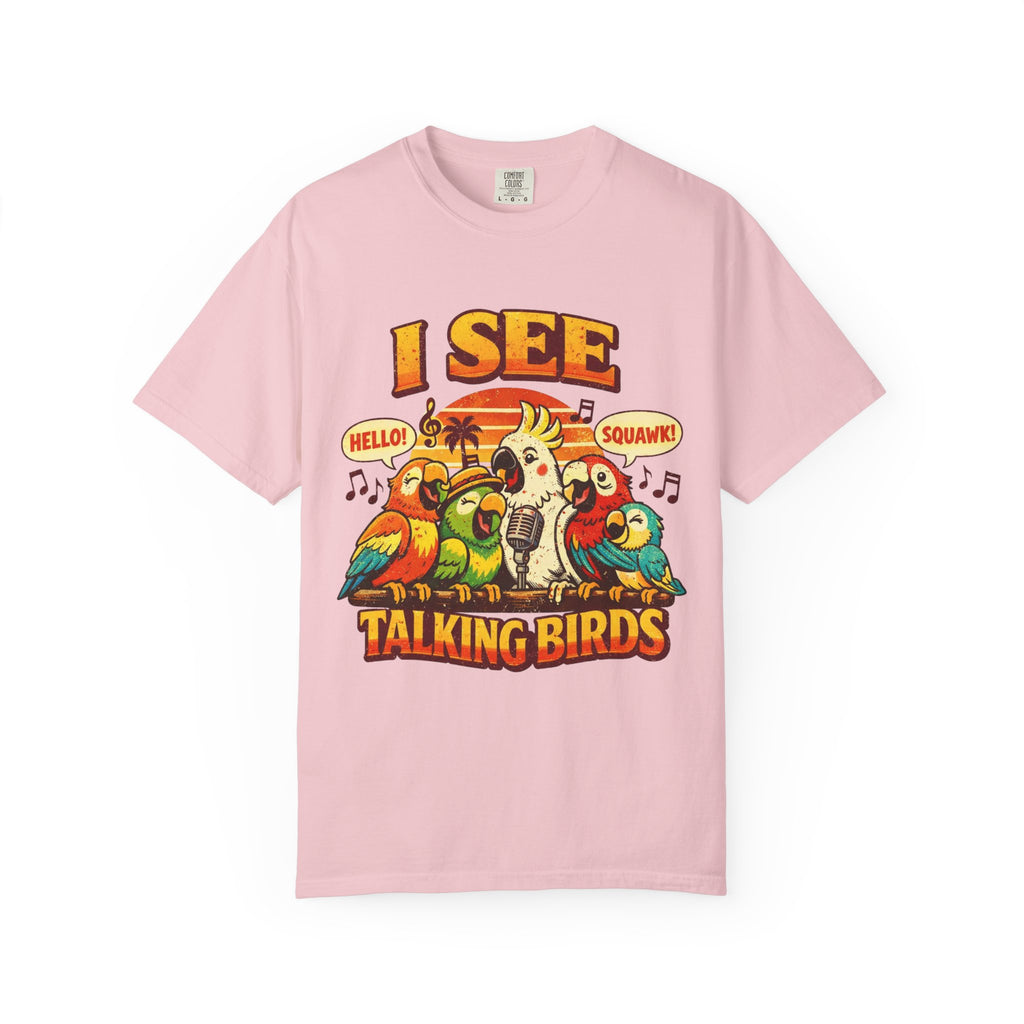 I See Talking Birds T-Shirt — Vintage Parrot Graphic Tee