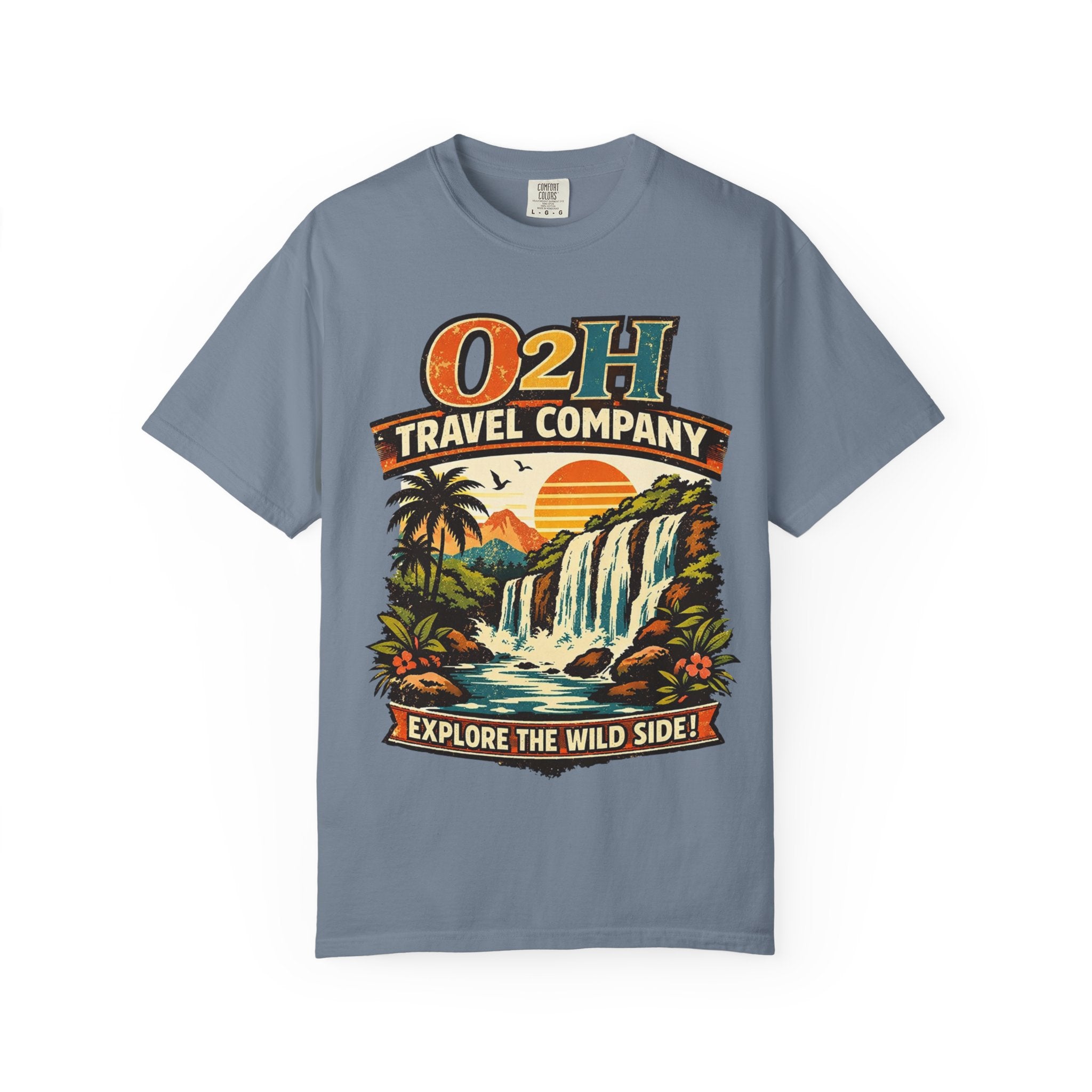 Travel Company T-Shirt — "O2H Travel Company: Explore the Wild Side" Vintage Adventure Tee