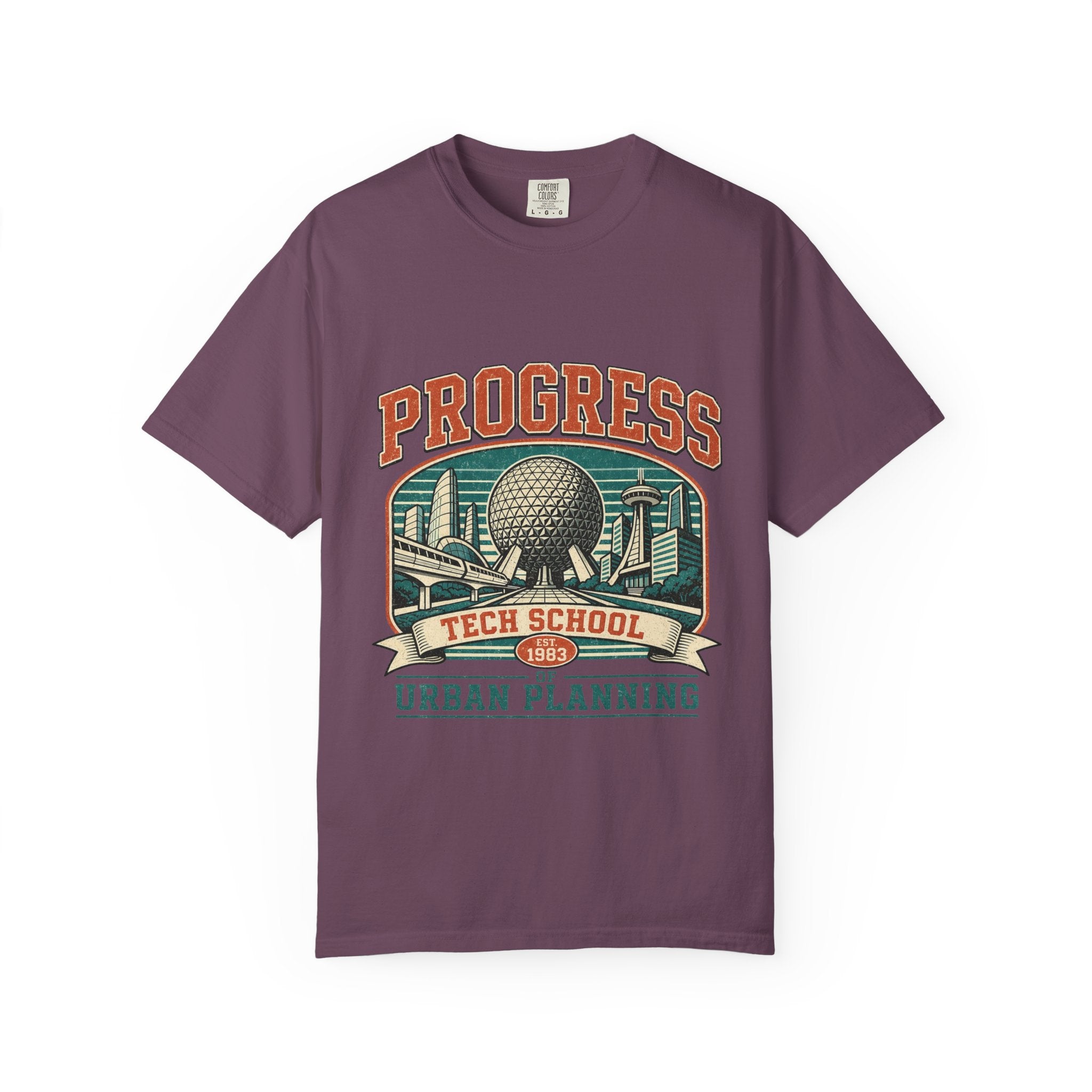 Urban Planning Tech School T-Shirt — "Progress" Vintage Campus Graphic Tee