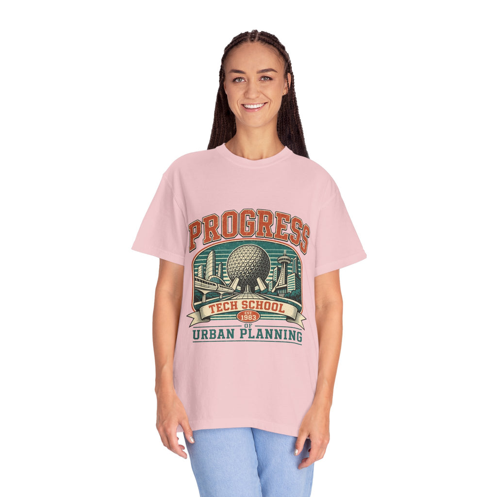 Urban Planning Tech School T-Shirt — "Progress" Vintage Campus Graphic Tee
