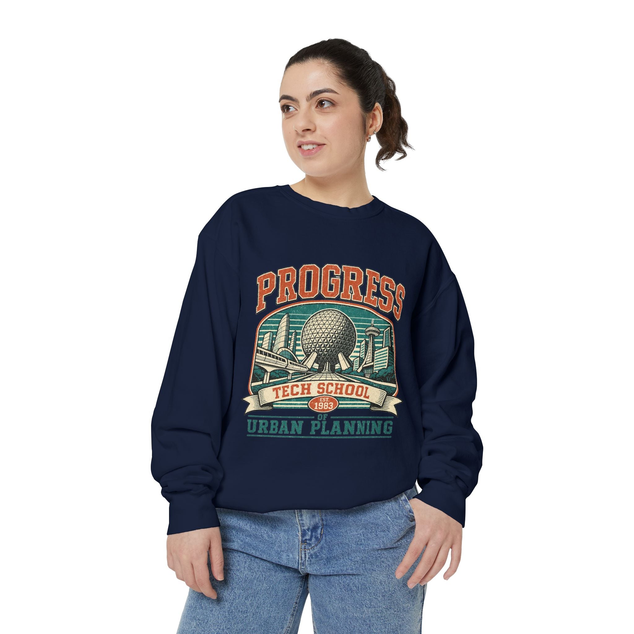 Copy of Urban Planning Tech School T-Shirt — "Progress" Vintage Campus Graphic Tee