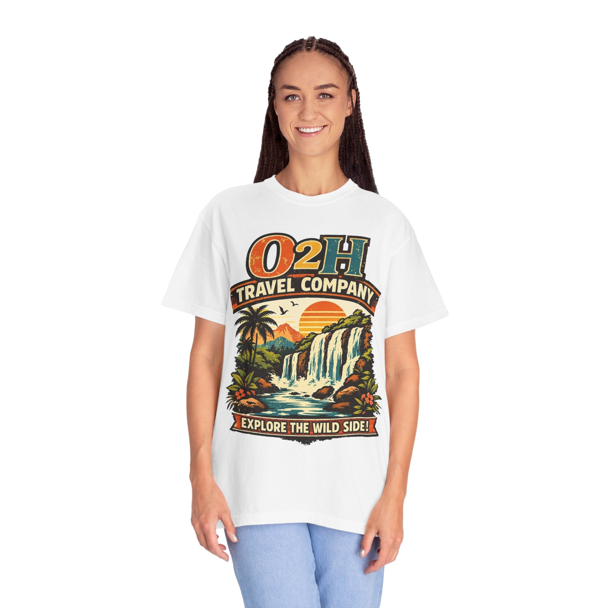 Travel Company T-Shirt — "O2H Travel Company: Explore the Wild Side" Vintage Adventure Tee