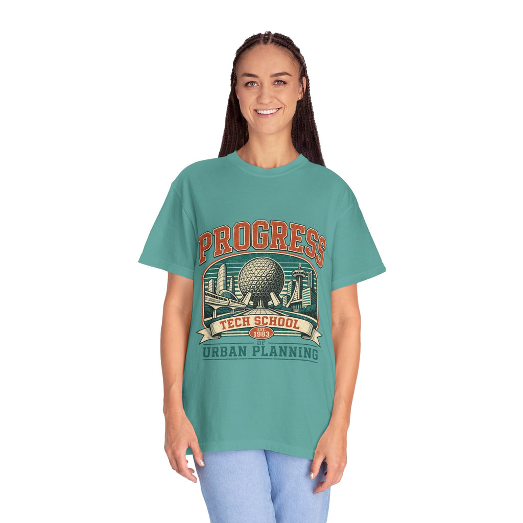 Urban Planning Tech School T-Shirt — "Progress" Vintage Campus Graphic Tee